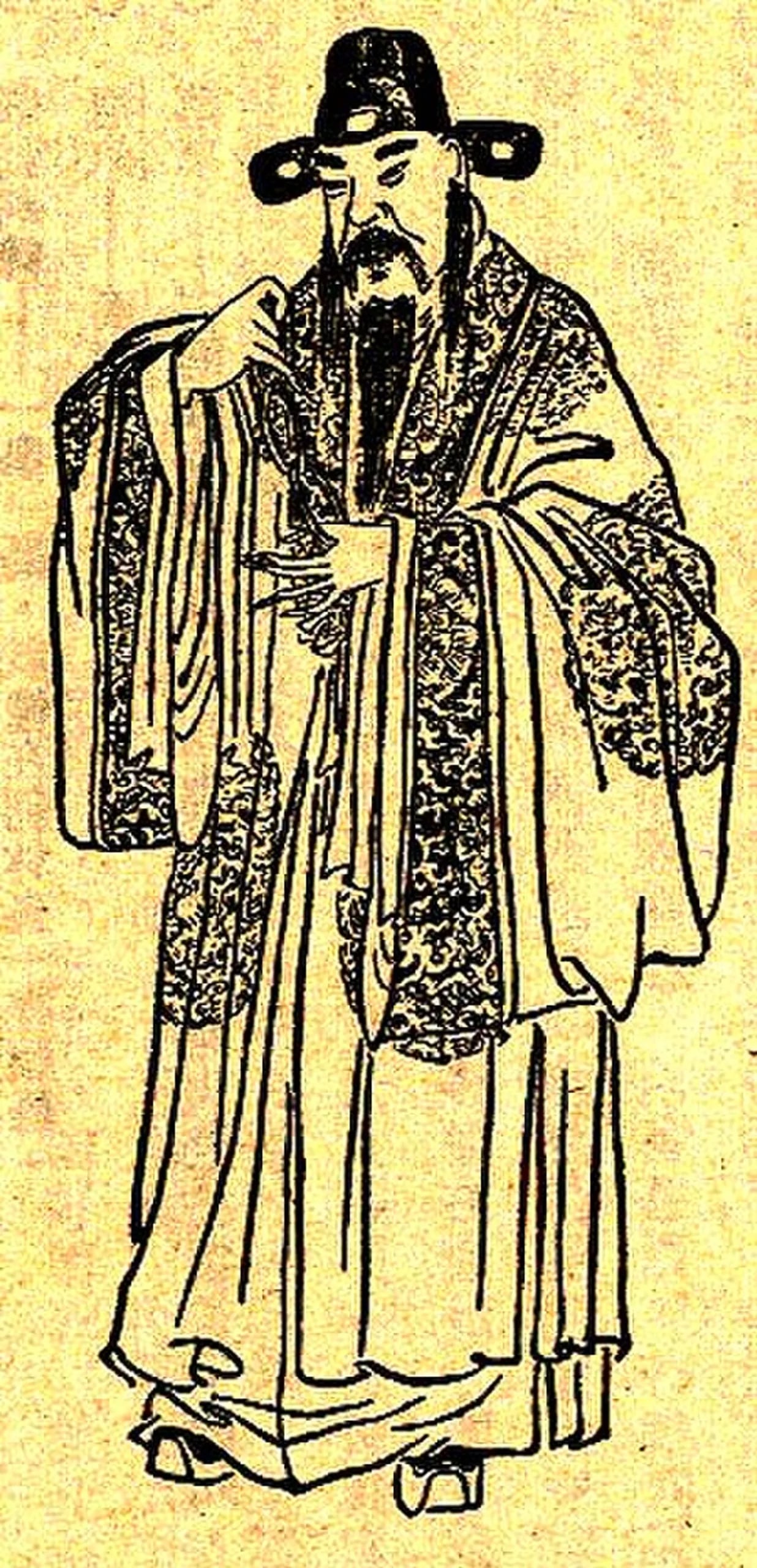 Porträt von Wang Yun (137–192) – Gedenkseite