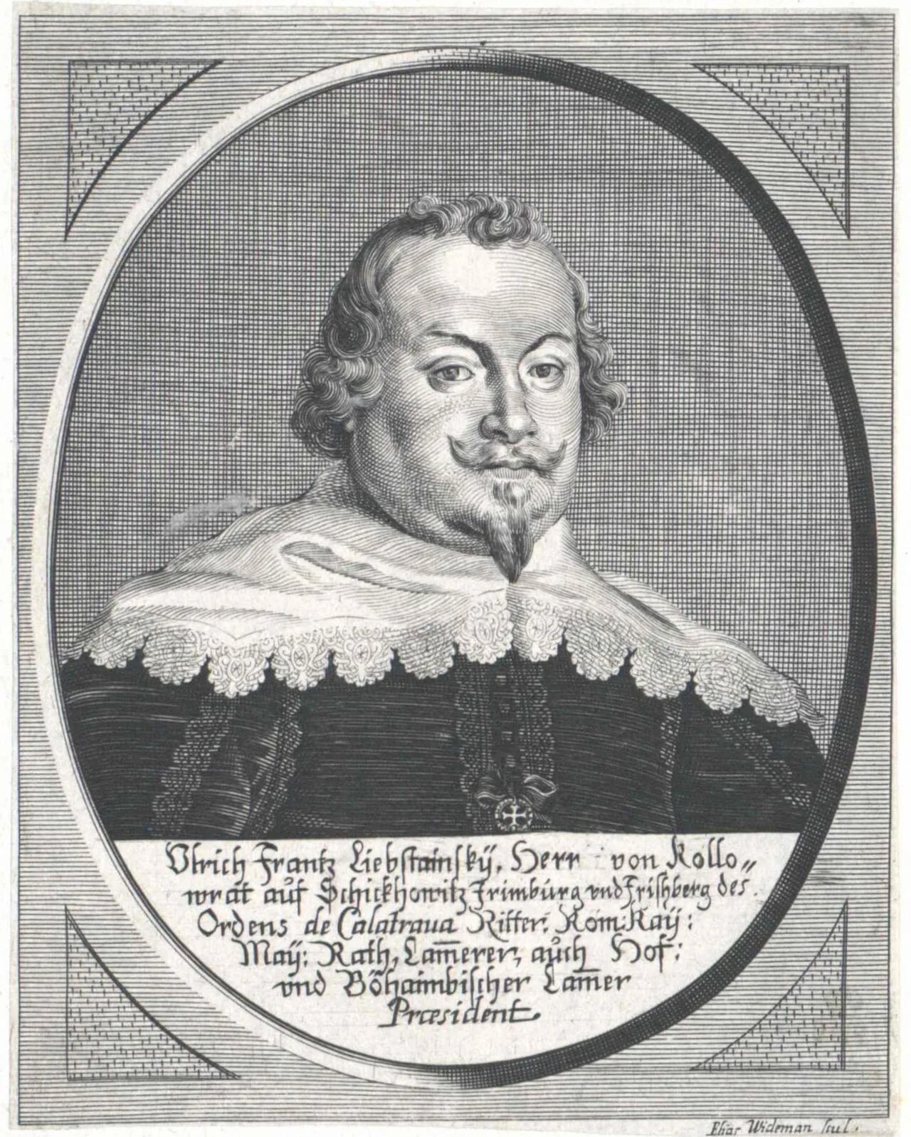Porträt von Ulrich Franz Kolowrat (1607–1650) – Gedenkseite