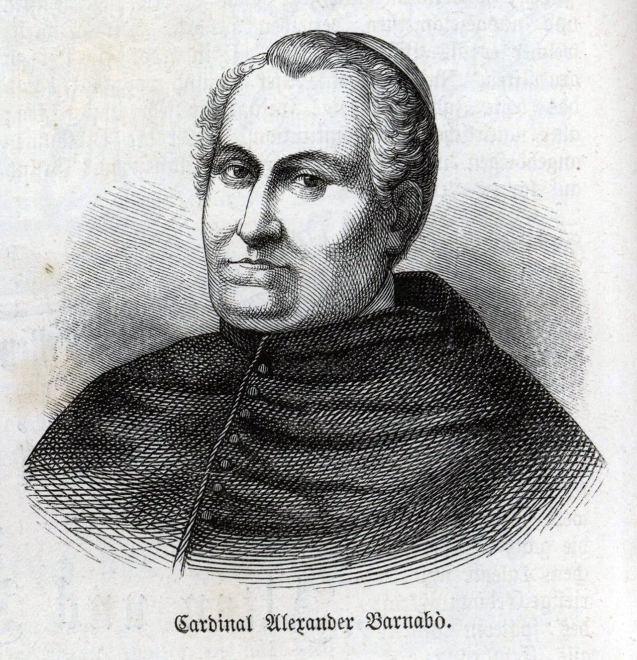 Porträt von Alessandro Barnabò (1801–1874) – Gedenkseite
