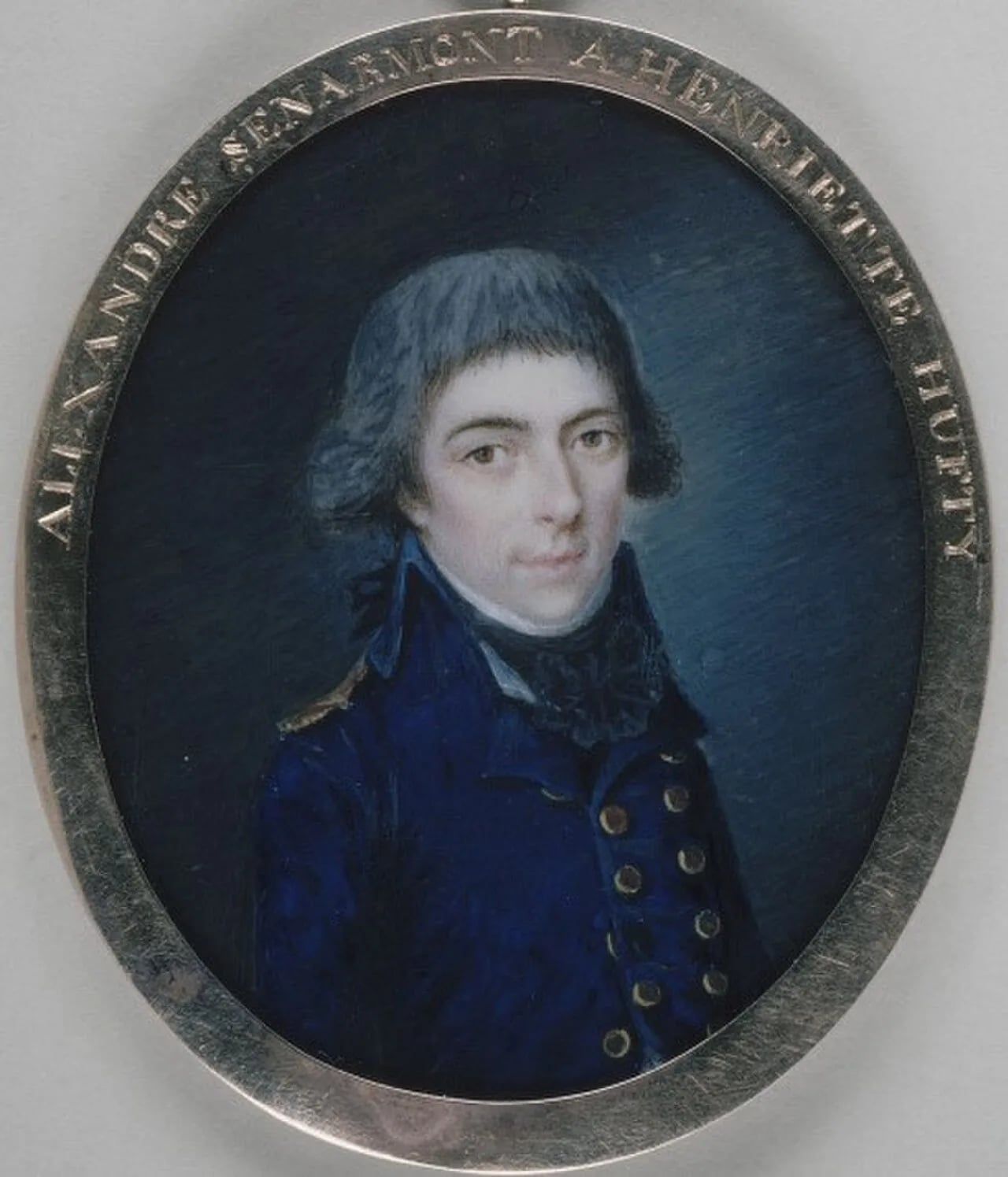Porträt von Alexandre-Antoine Hureau, Baron de Sénarmont (1769–1810) – Gedenkseite