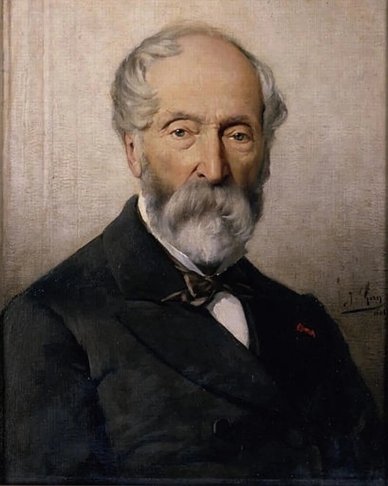 Porträt von Alexandre Debelle (1805–1897) – Gedenkseite