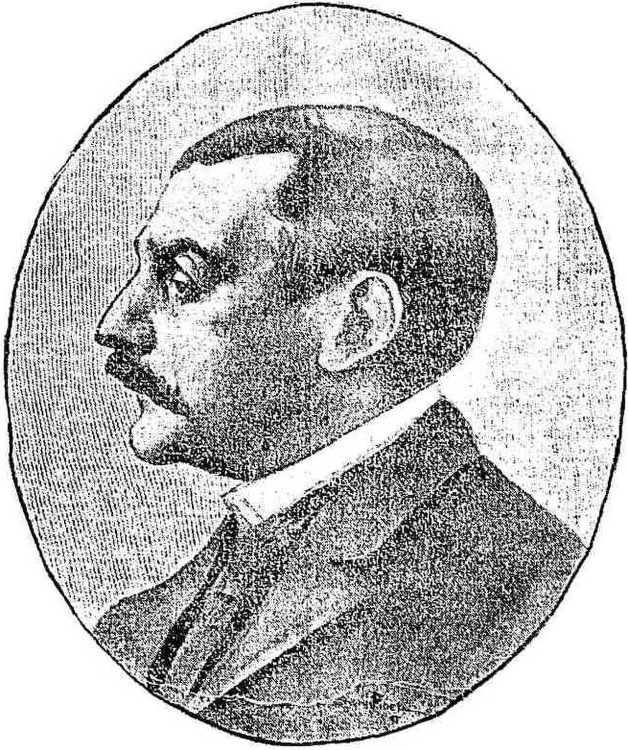 Porträt von Fernand de Christiani (1857–1928) – Gedenkseite