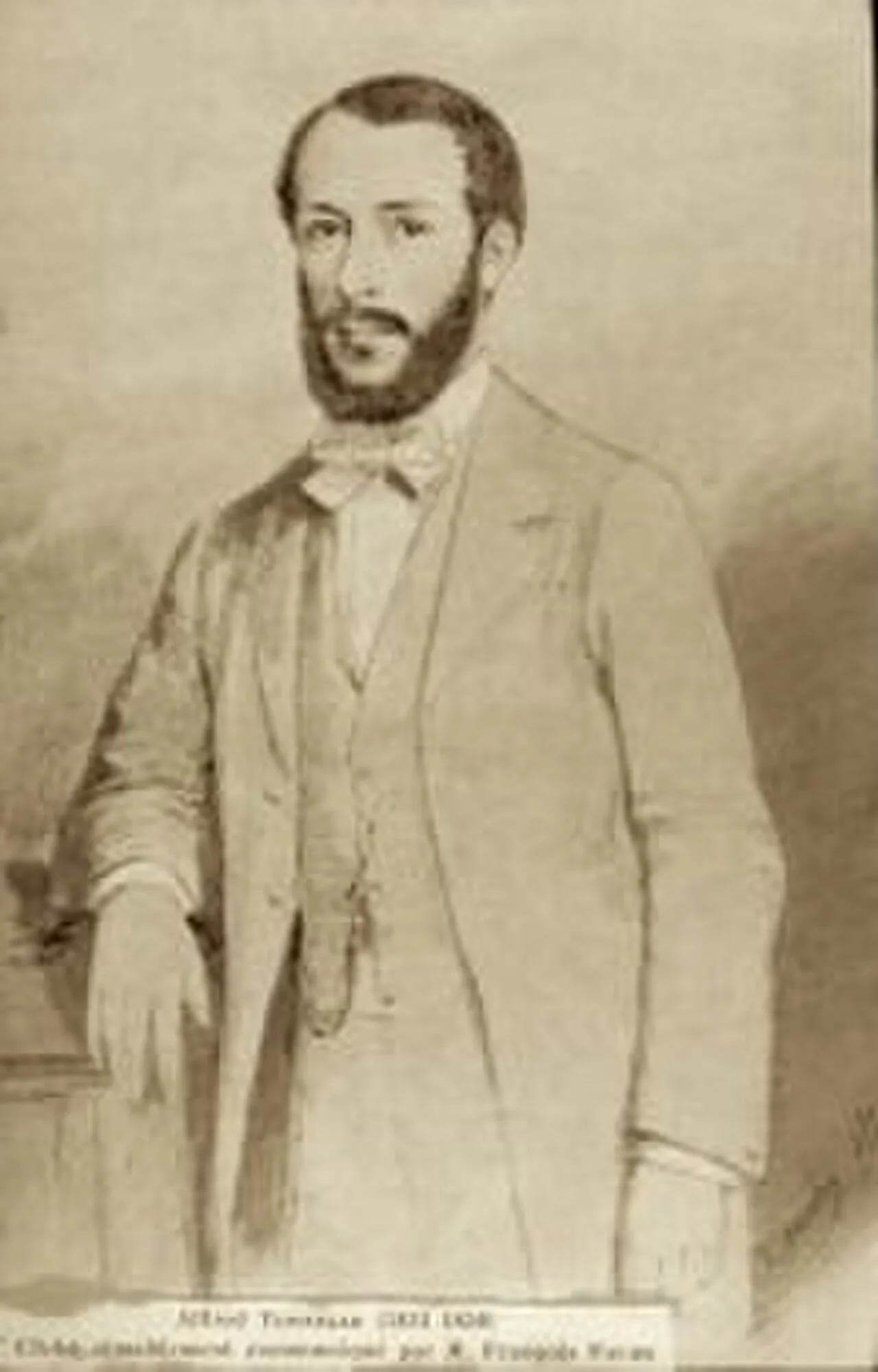 Porträt von Alfred Tonnellé (1831–1858) – Gedenkseite
