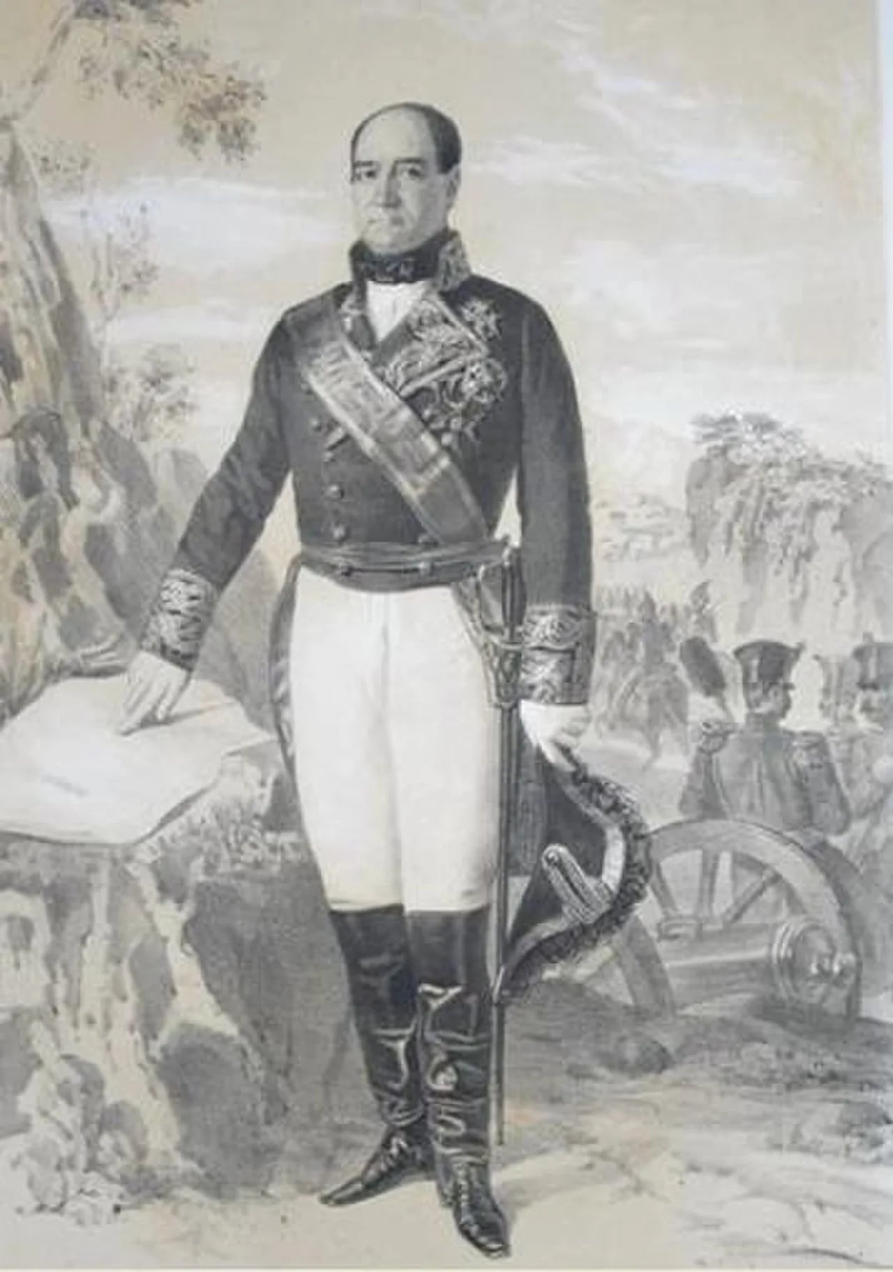 Porträt von José Santos de la Hera (1792–1859) – Gedenkseite