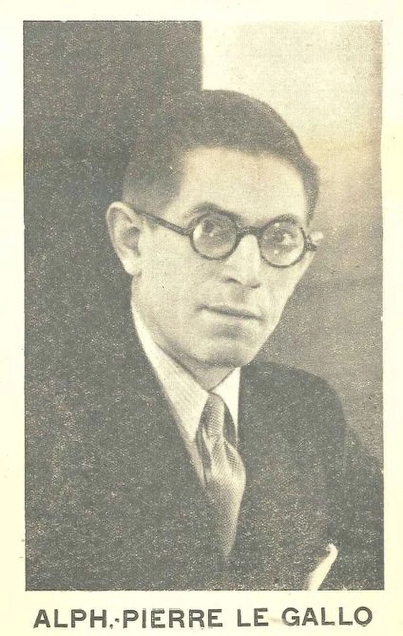 Porträt von Alphonse Le Gallo (1902–1965) – Gedenkseite