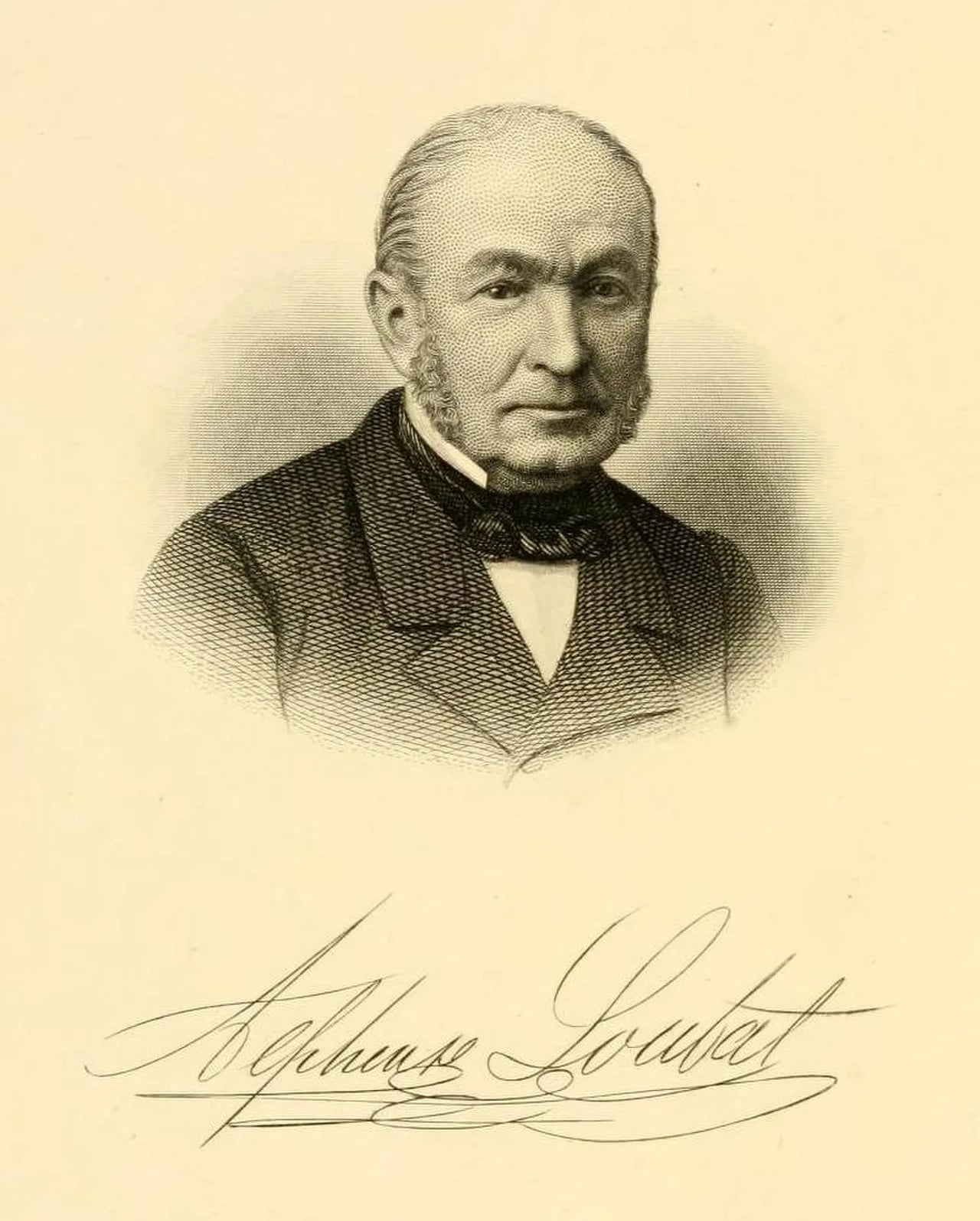 Porträt von Alphonse Loubat (1799–1866) – Gedenkseite