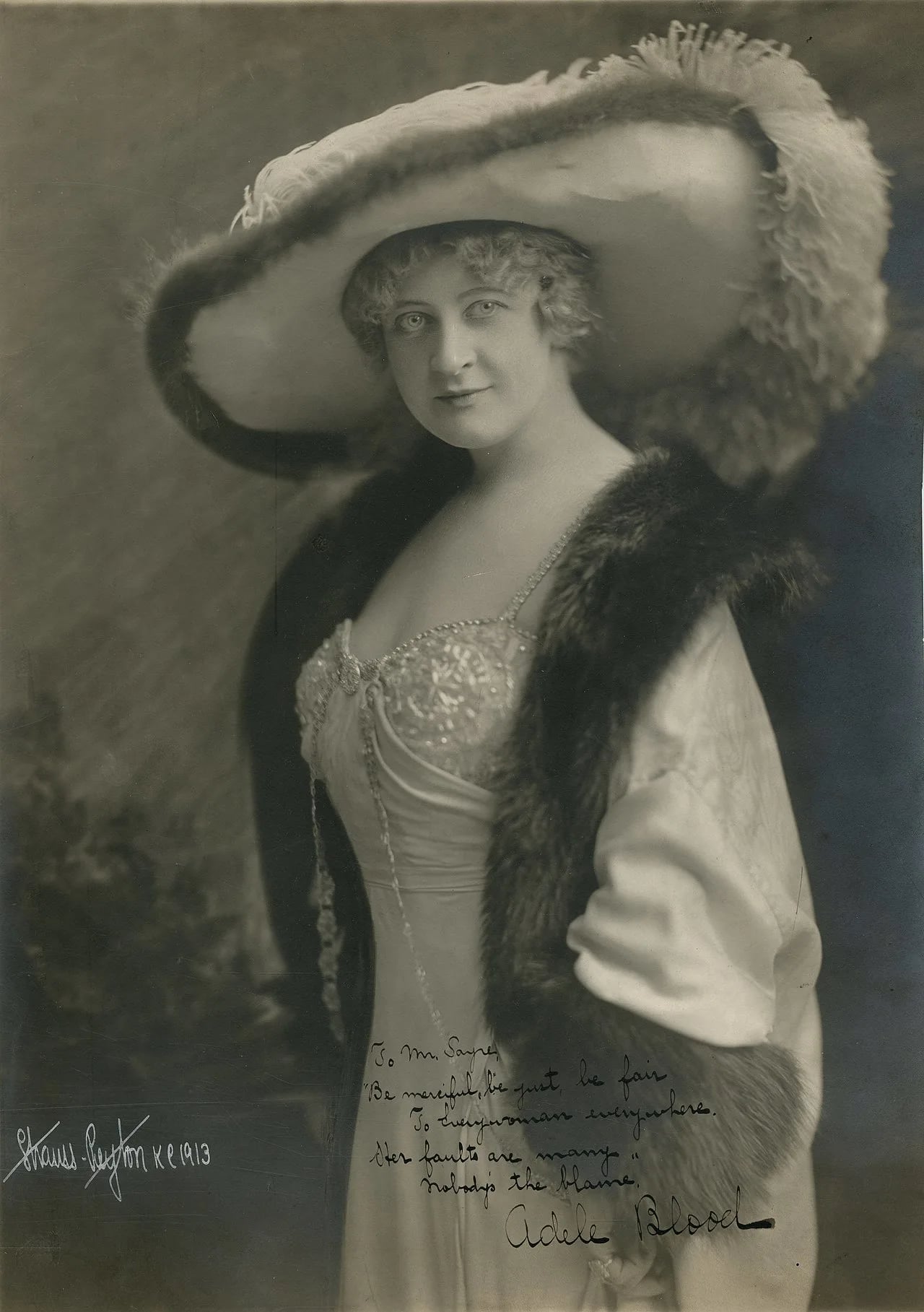 Porträt von Adele Blood (1886–1936) – Gedenkseite