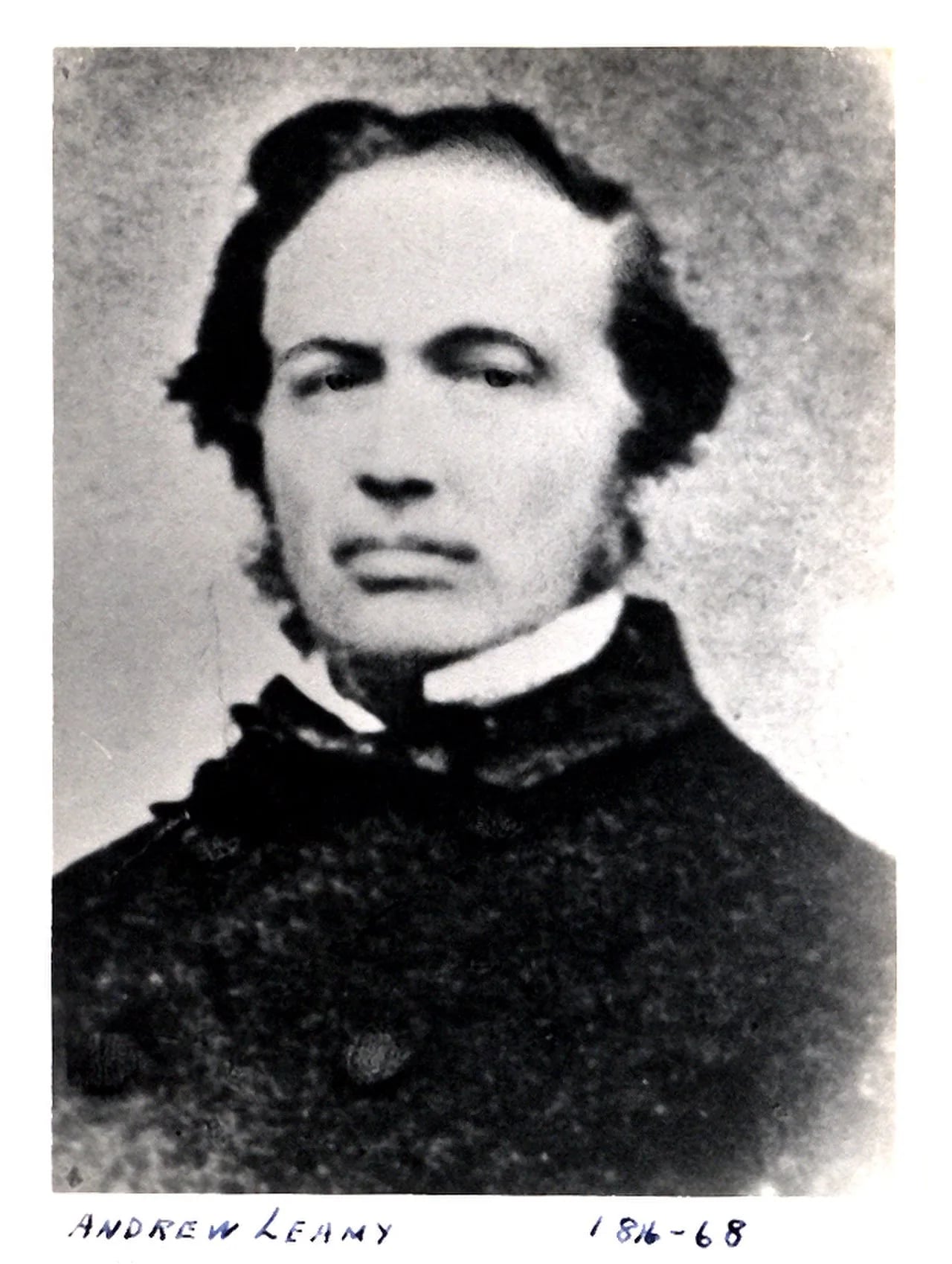 Porträt von Andrew Leamy (1810–1868) – Gedenkseite