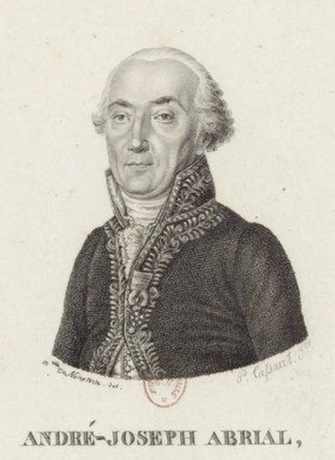Porträt von André Joseph Abrial (1750–1828) – Gedenkseite