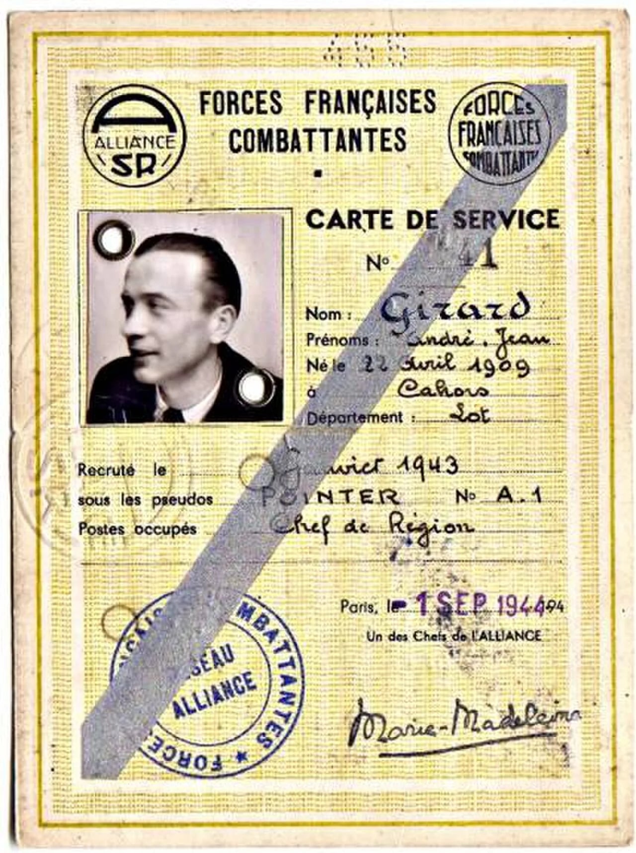 Porträt von André Girard (1909–1993) – Gedenkseite