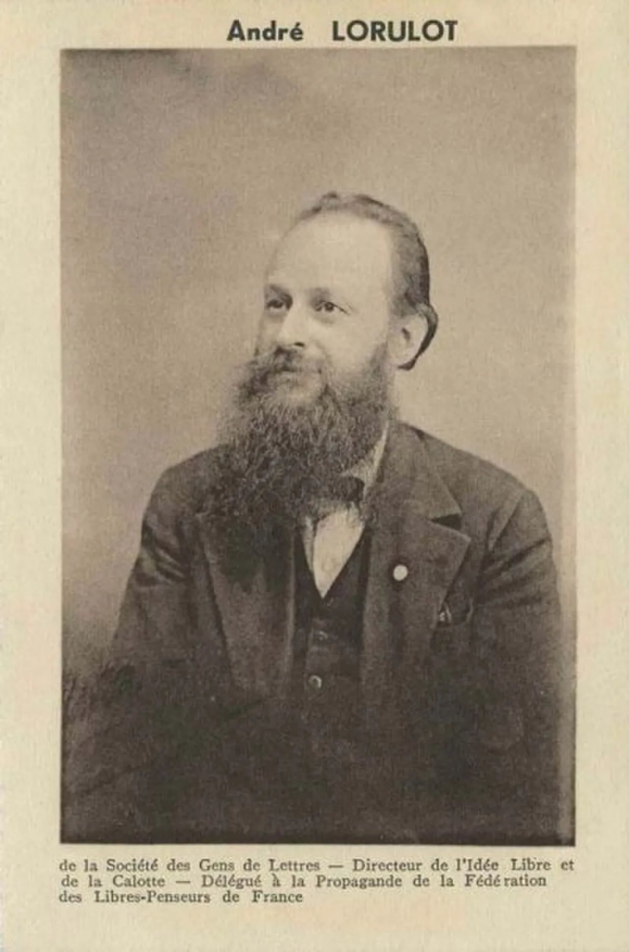 Porträt von André Lorulot (1885–1963) – Gedenkseite