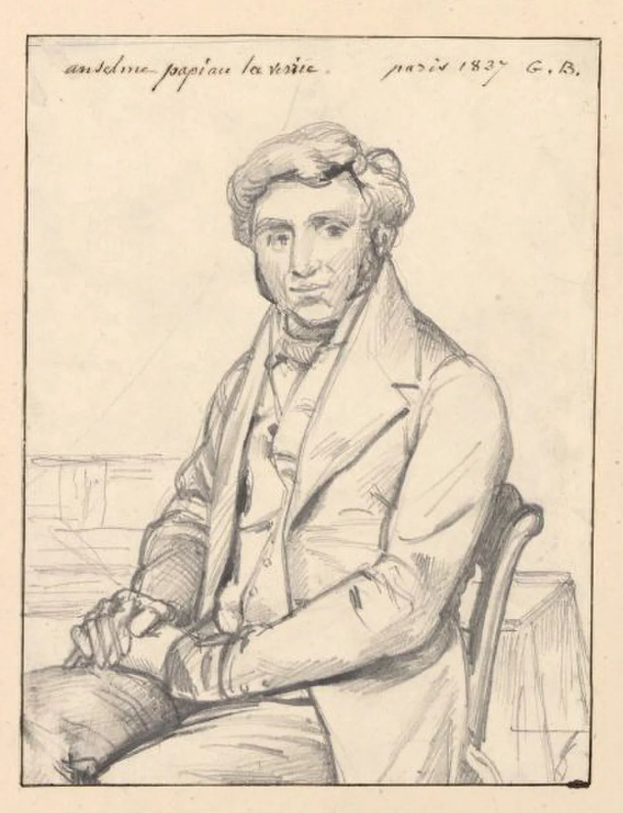 Porträt von Anselme François René Papiau de La Verrie (1770–1856) – Gedenkseite