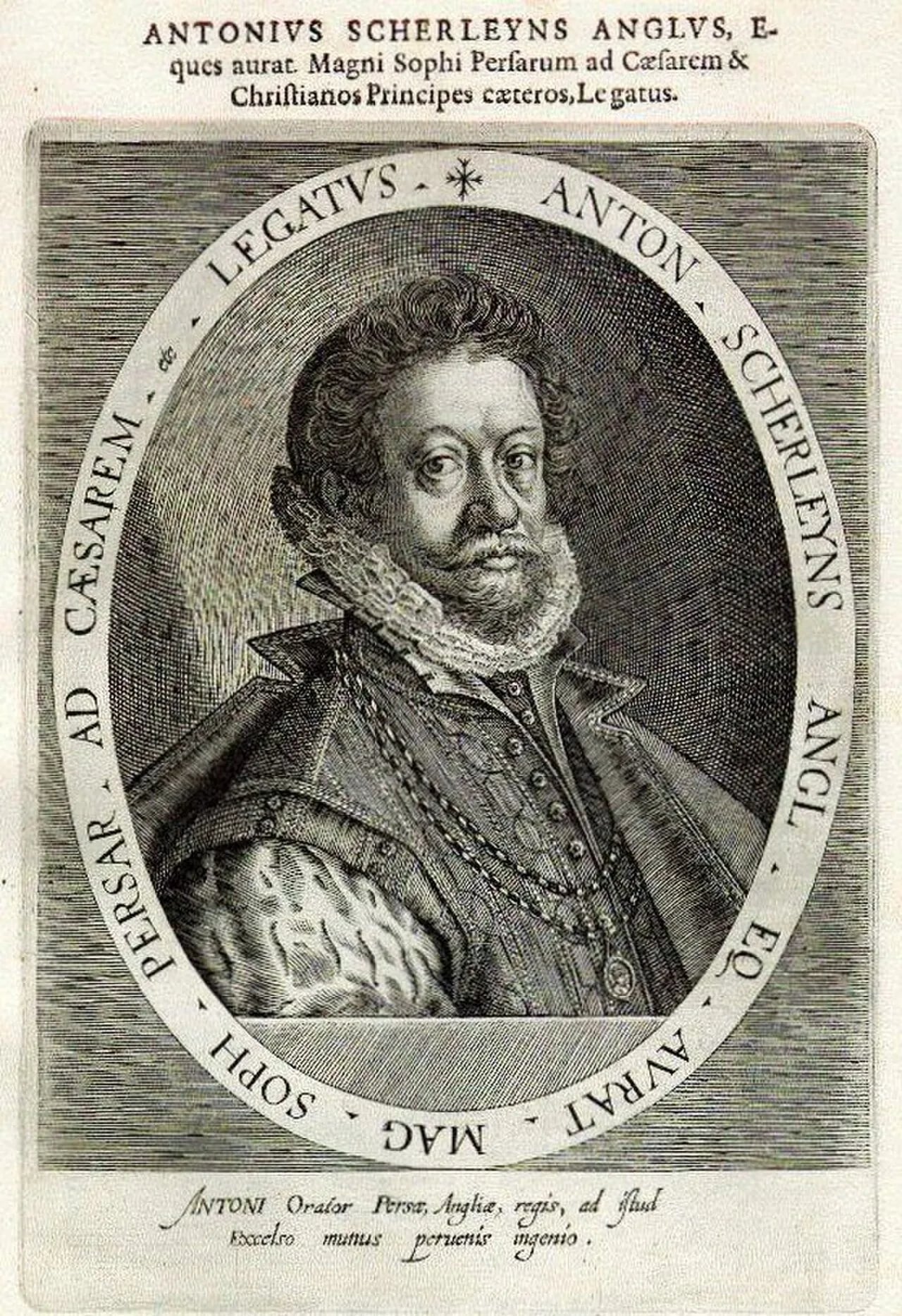 Portrait of Anthony Shirley (1565–1635) – memorial page