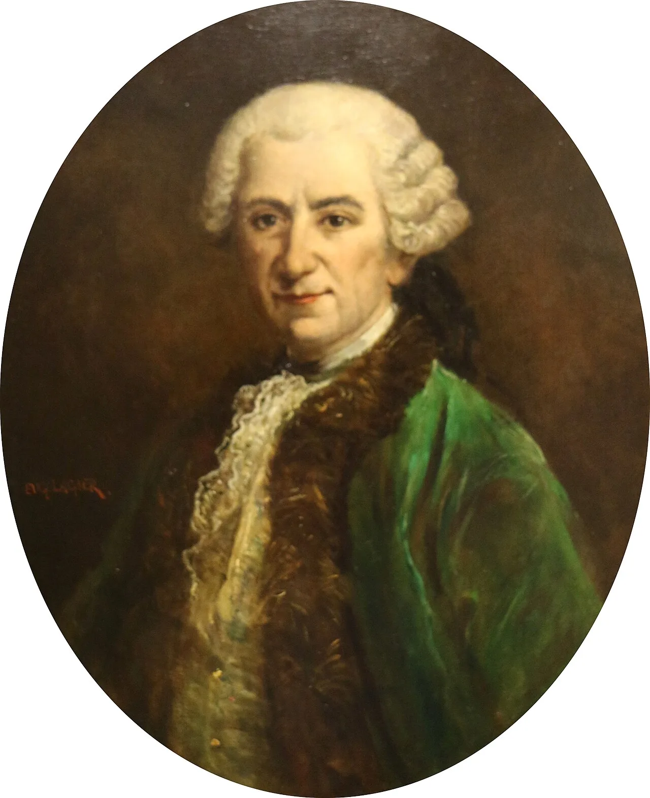 Porträt von Antoine-Louis de Chalamont de La Visclède (1692–1760) – Gedenkseite
