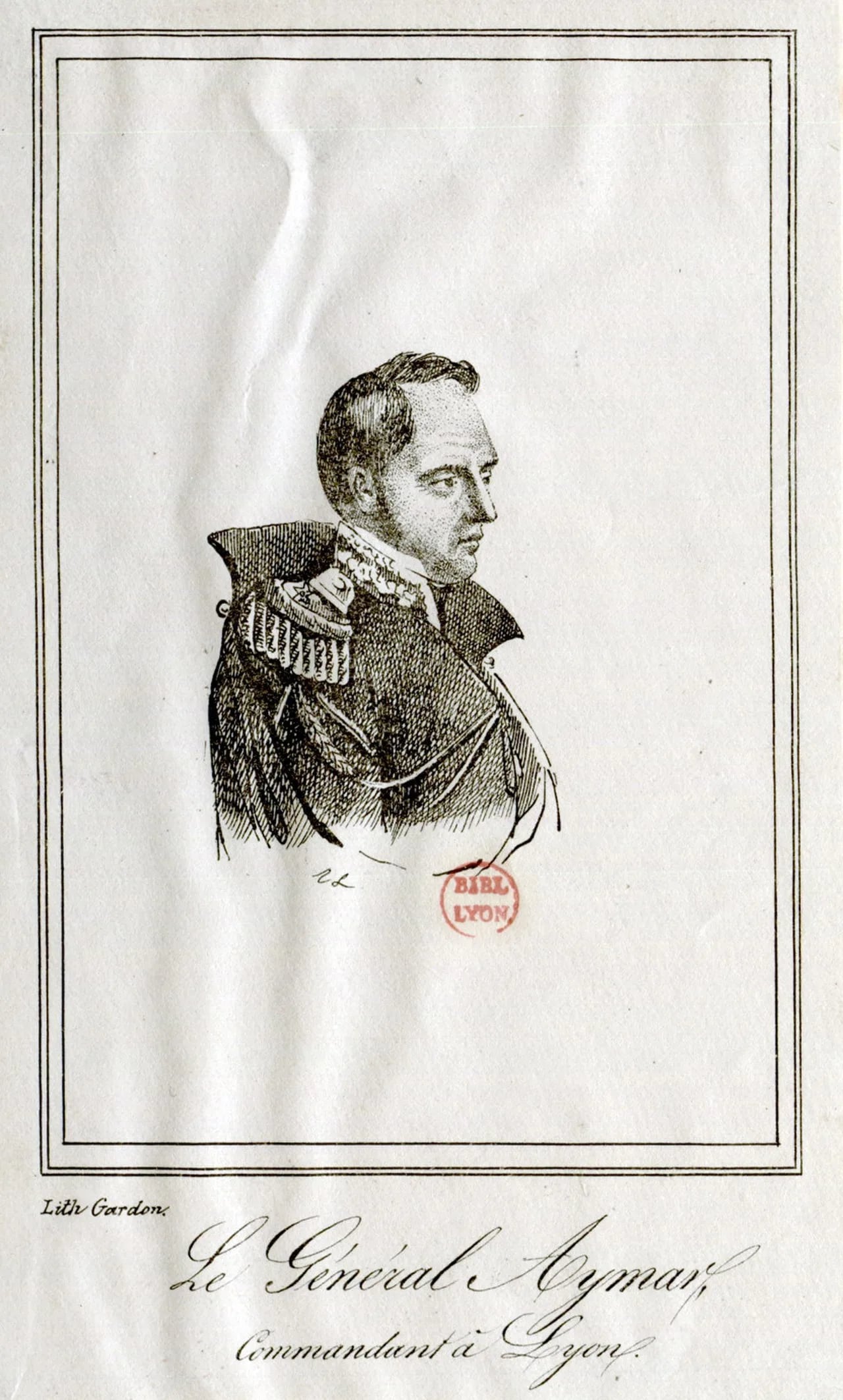 Porträt von Antoine Aymard (1773–1861) – Gedenkseite