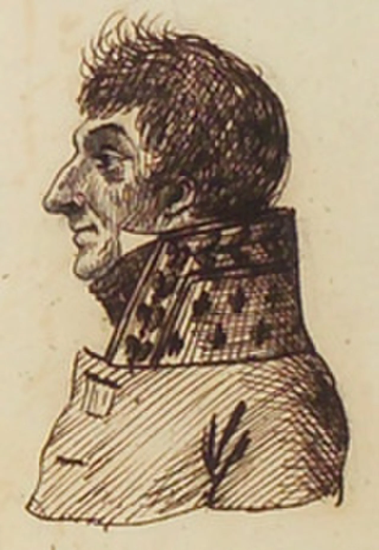 Porträt von Karl Anton Stephan Paul von La Roche-Aymon (1772–1849) – Gedenkseite
