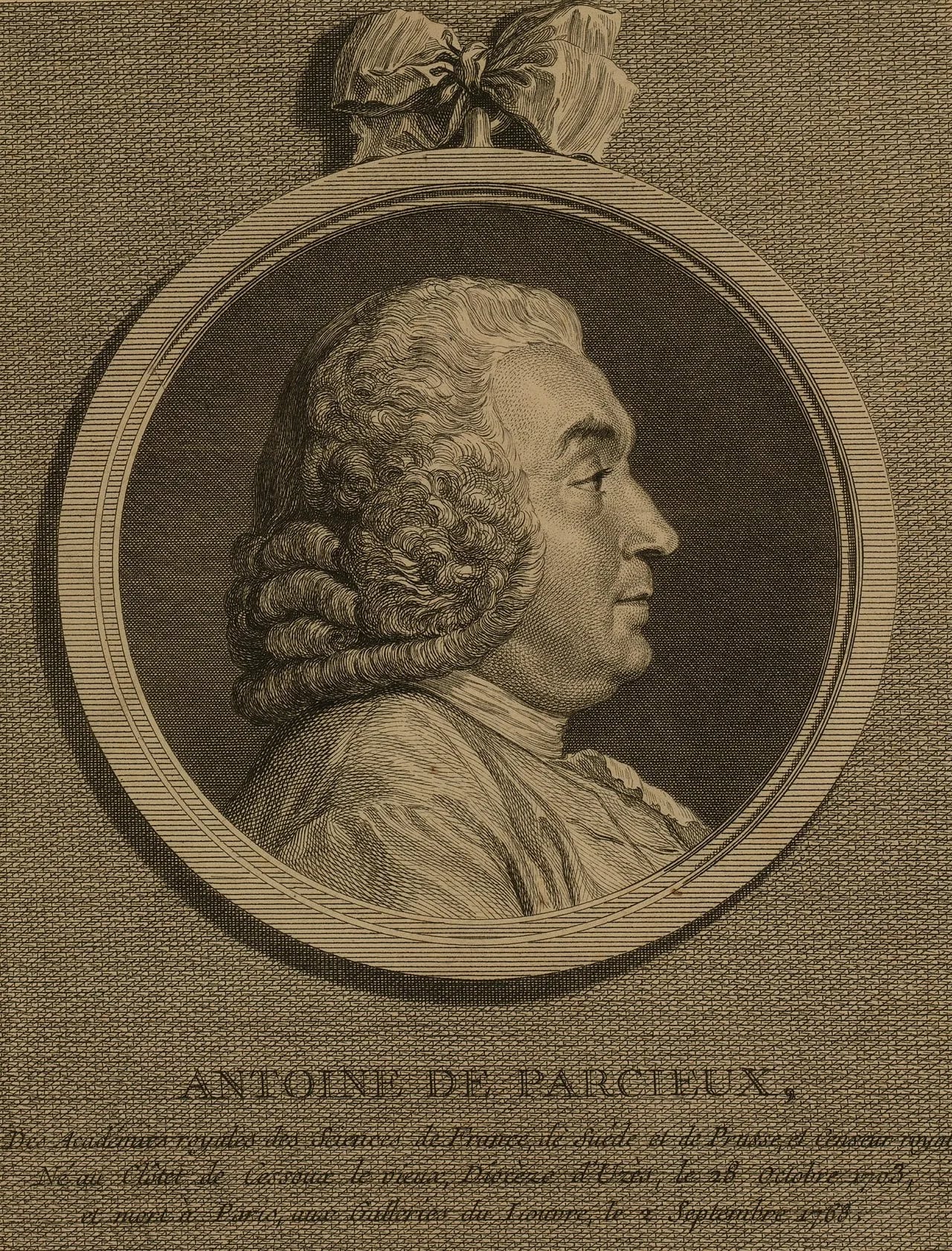 Porträt von Antoine Deparcieux (1703–1768) – Gedenkseite