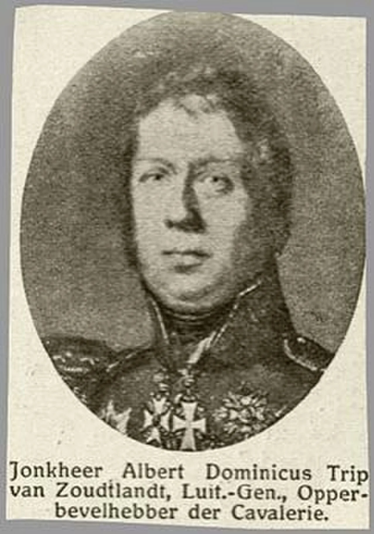 Portrait of Albert Dominicus Trip van Zoudtlandt (1776–1835) – memorial page