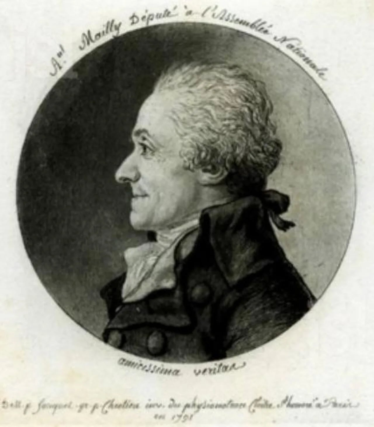 Porträt von Antoine de Mailly (1742–1819) – Gedenkseite