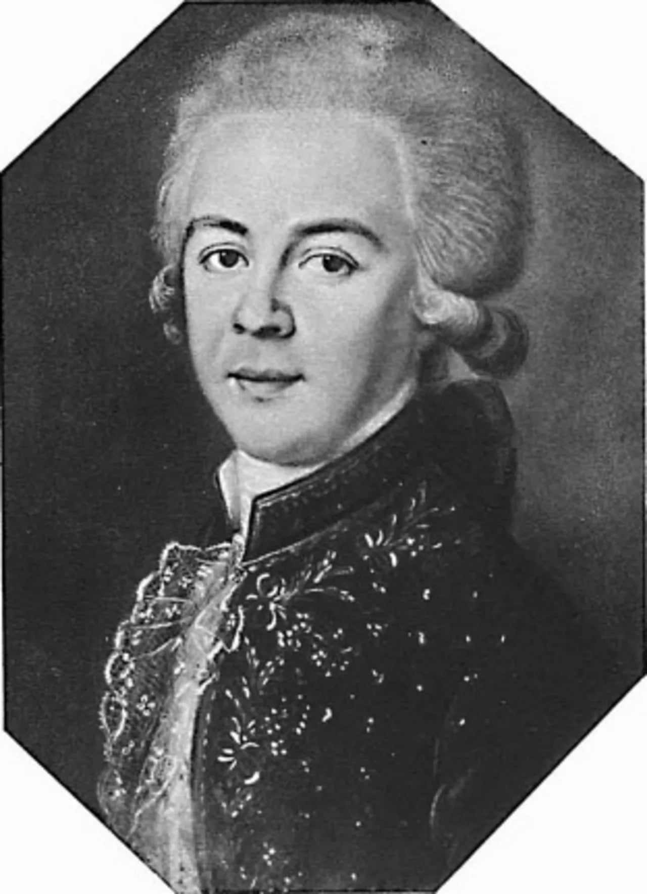 Porträt von Apollos Apollossowitsch Mussin-Puschkin (1760–1805) – Gedenkseite