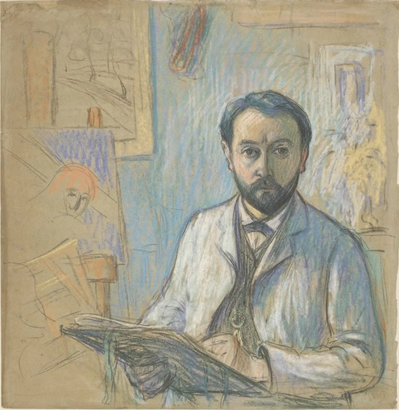 Porträt von Émile Schuffenecker (1851–1934) – Gedenkseite