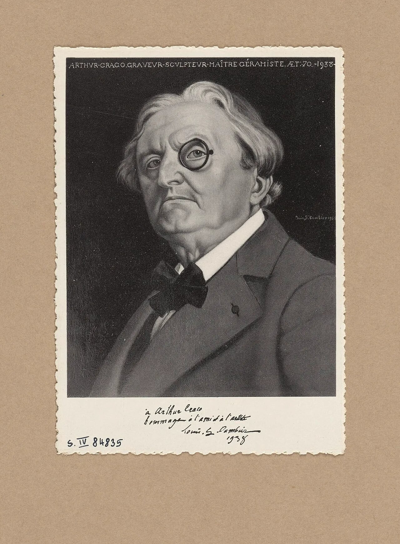 Portrait of Arthur Craco (1869–1955) – memorial page