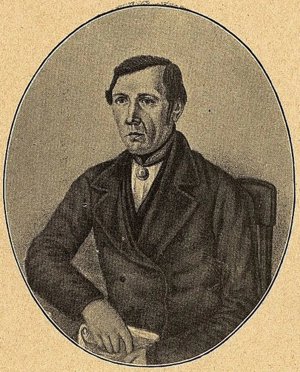 Porträt von Wladimir Alexandrowitsch Borissow (1809–1862) – Gedenkseite