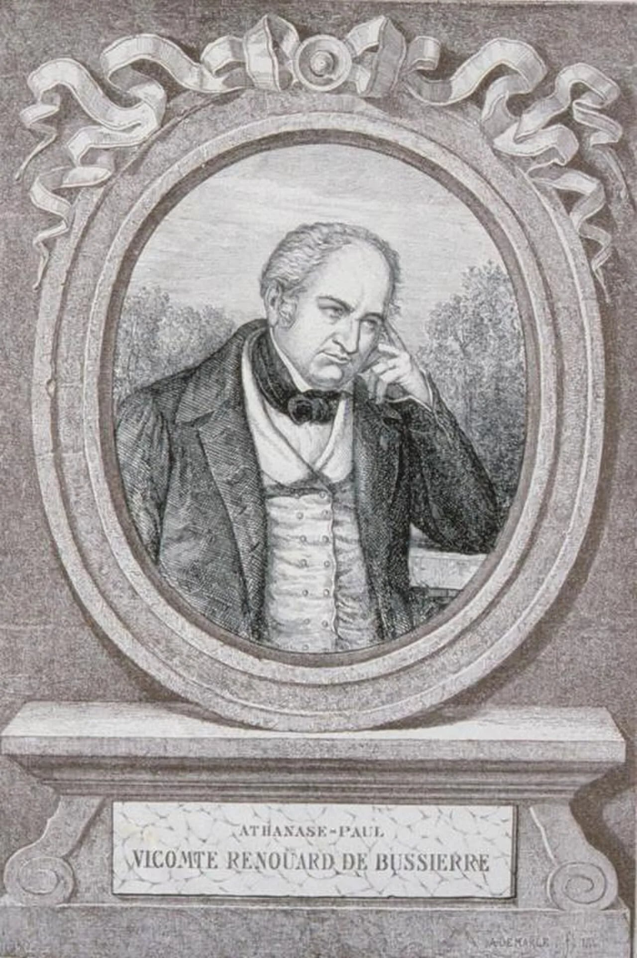 Porträt von Athanase Paul Renouard de Bussierre (1776–1846) – Gedenkseite