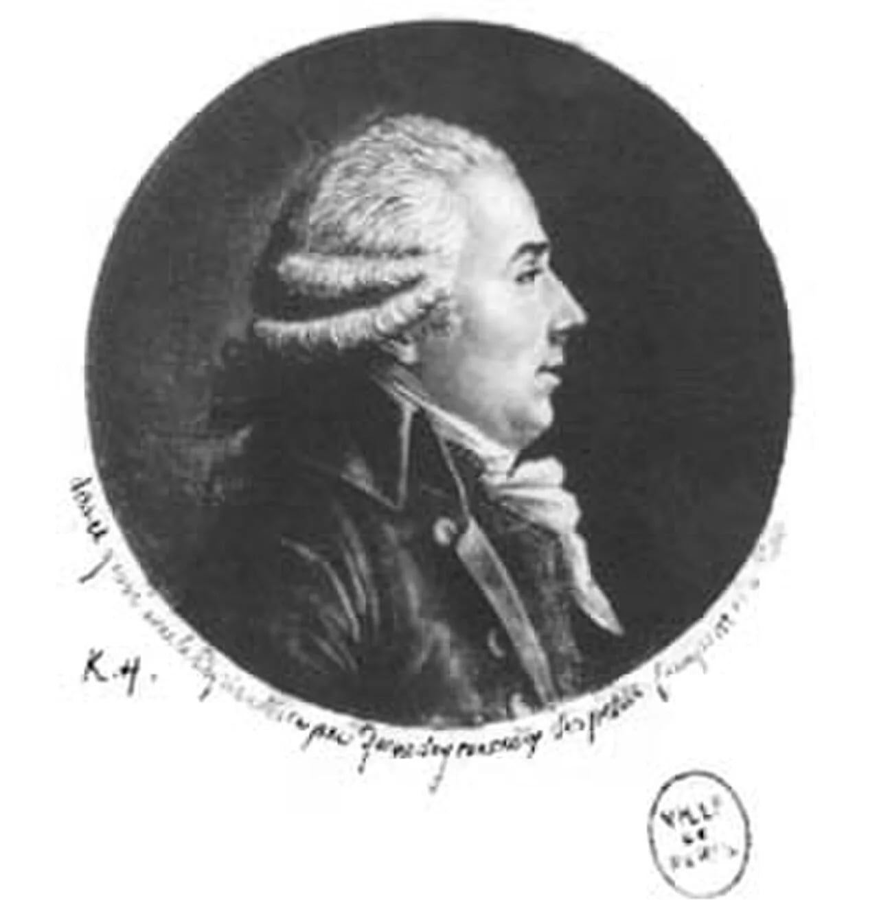 Portrait of Aubin Bigorie du Chambon (1757–1793) – memorial page