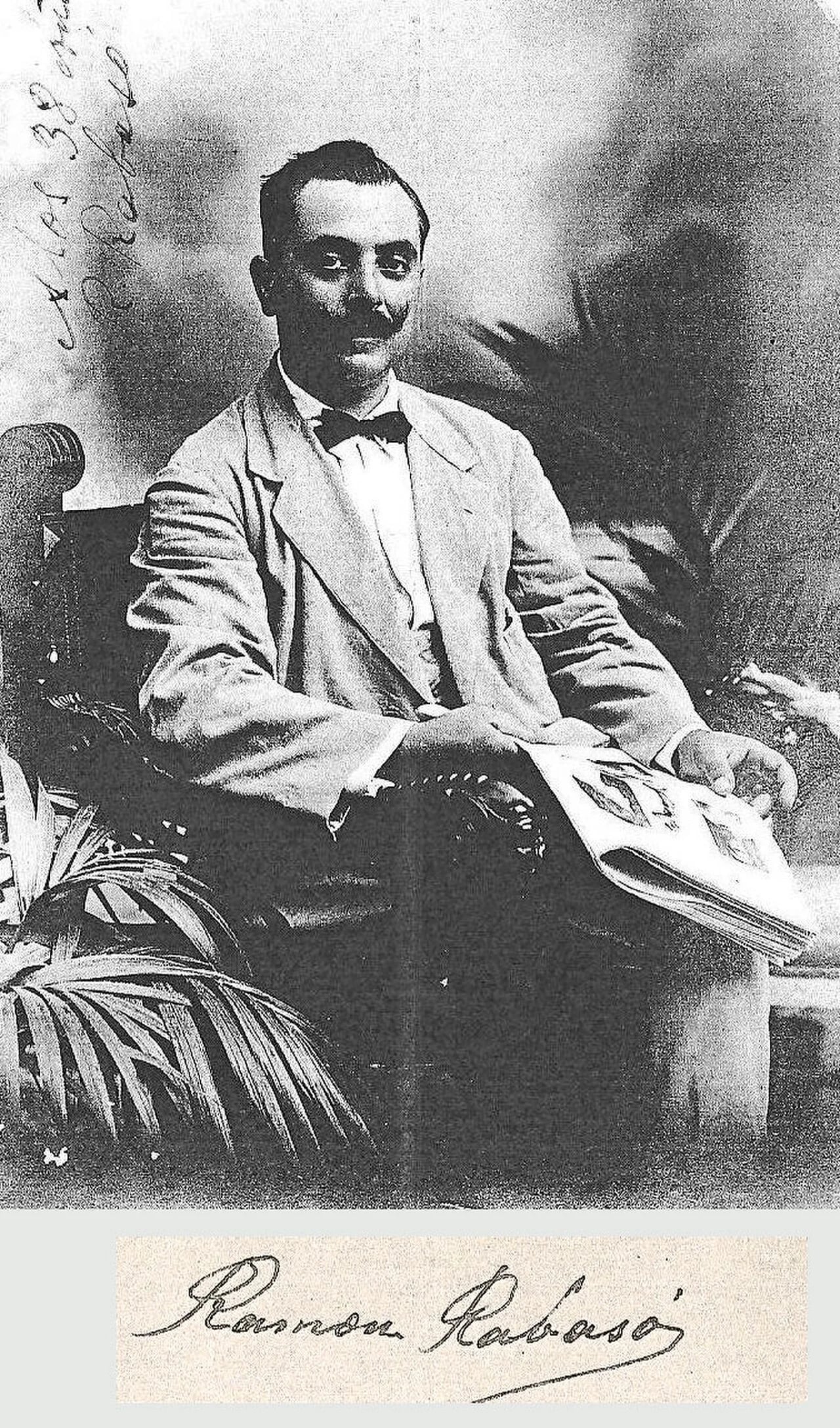 Porträt von Ramon Salvador Rabasó Figuerola (1878–1957) – Gedenkseite