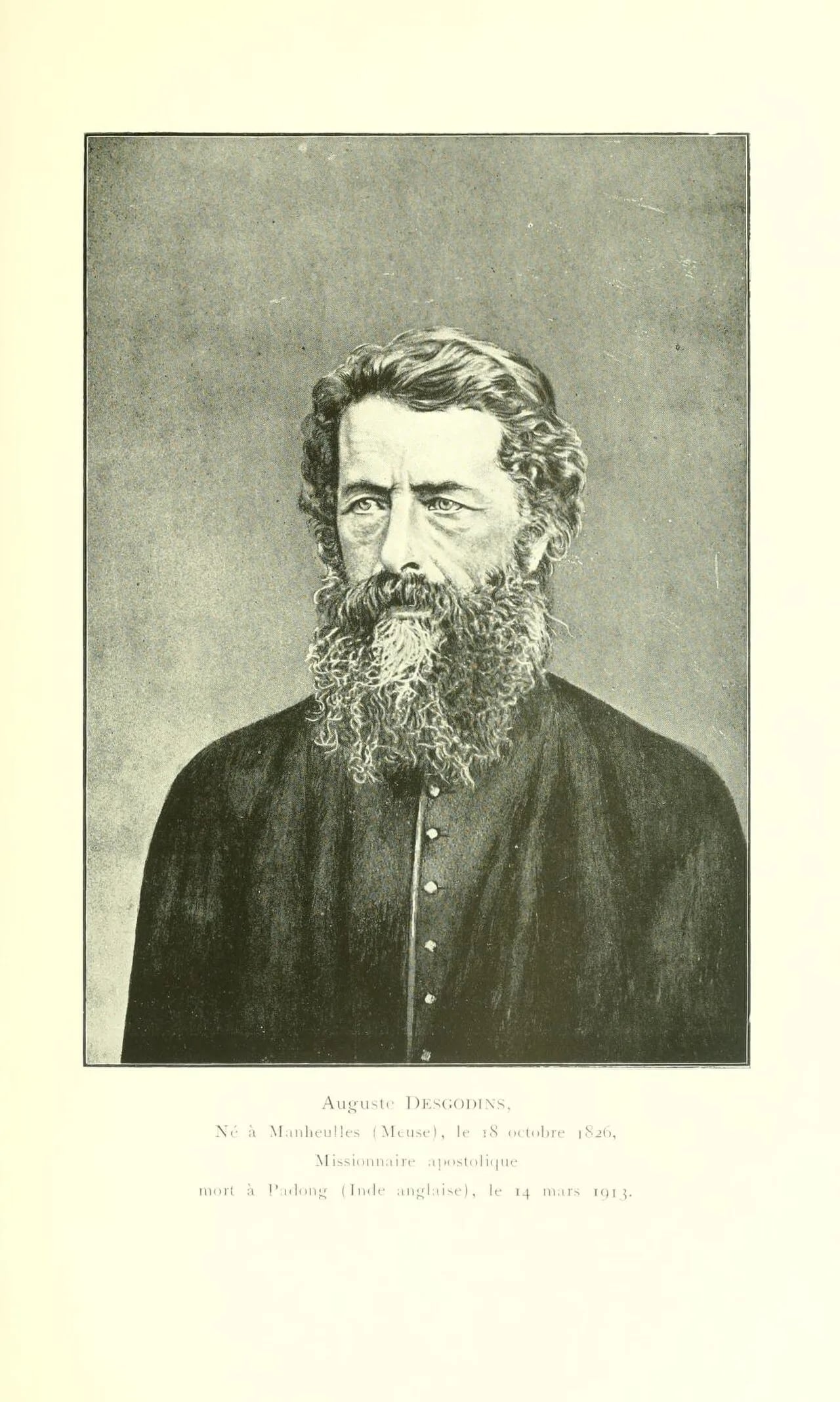 Porträt von Auguste Desgodins (1826–1913) – Gedenkseite