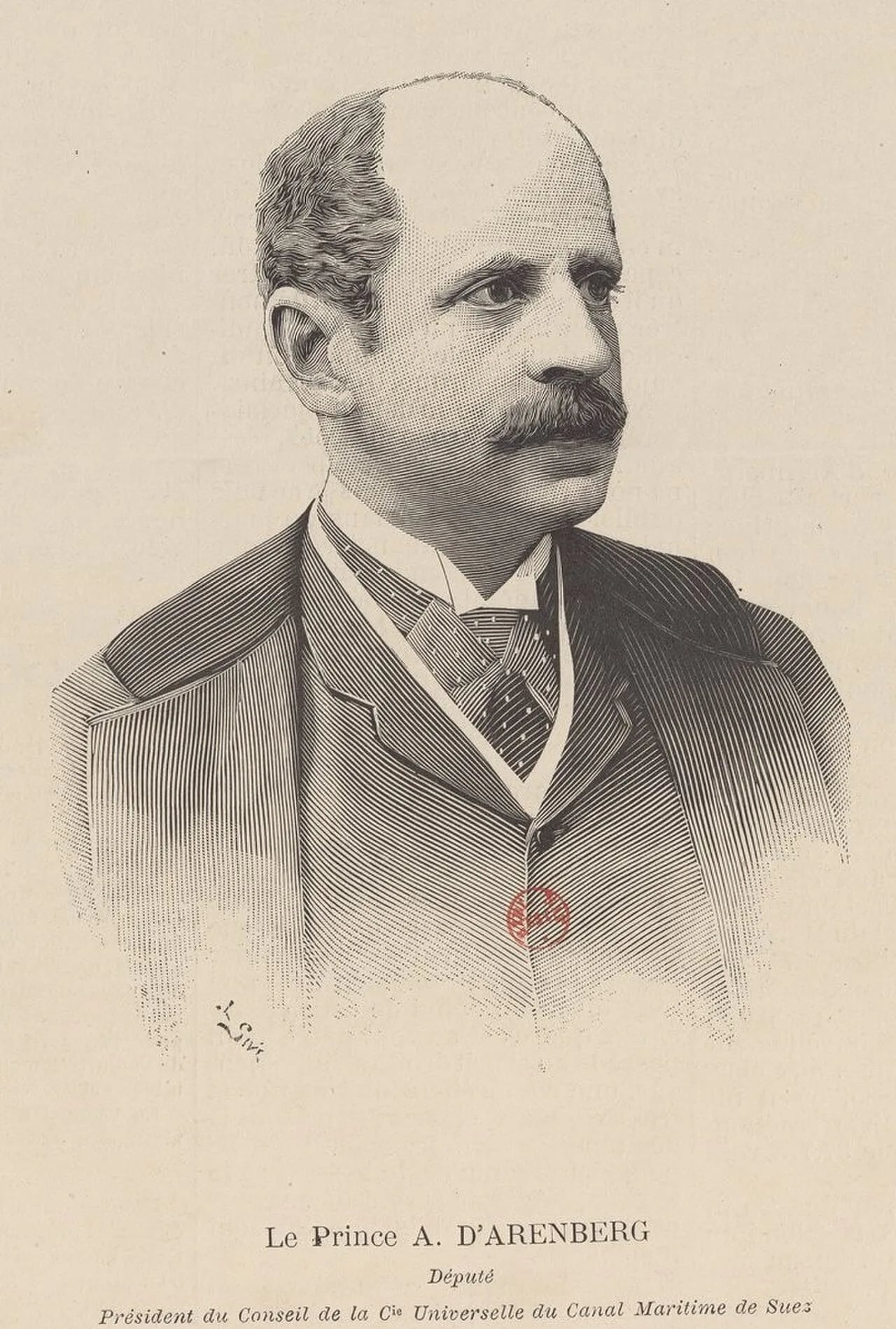 Portrait of Auguste Louis Albéric d'Arenberg (1837–1924) – memorial page