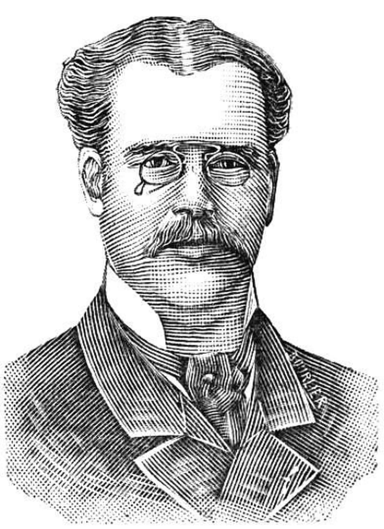 Porträt von Augustin-Fernand Caillard d'Aillières (1849–1897) – Gedenkseite