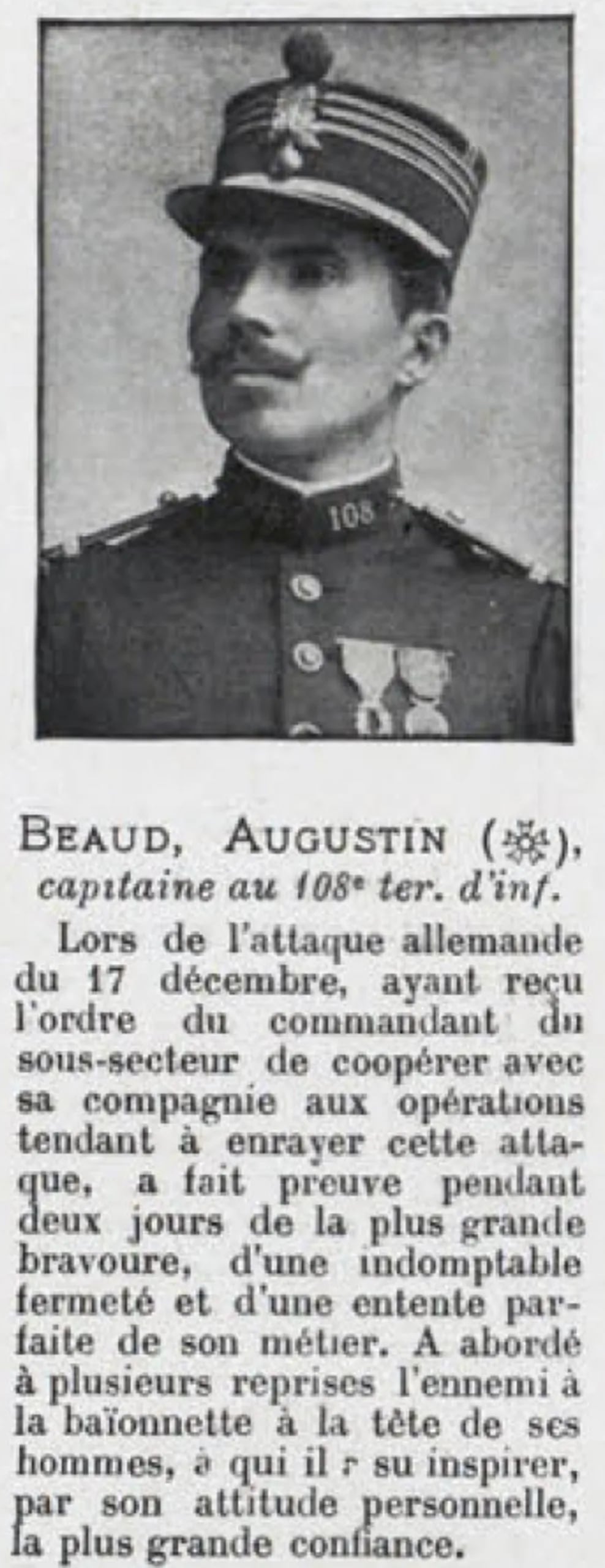 Porträt von Augustin Beaud (1871–1965) – Gedenkseite