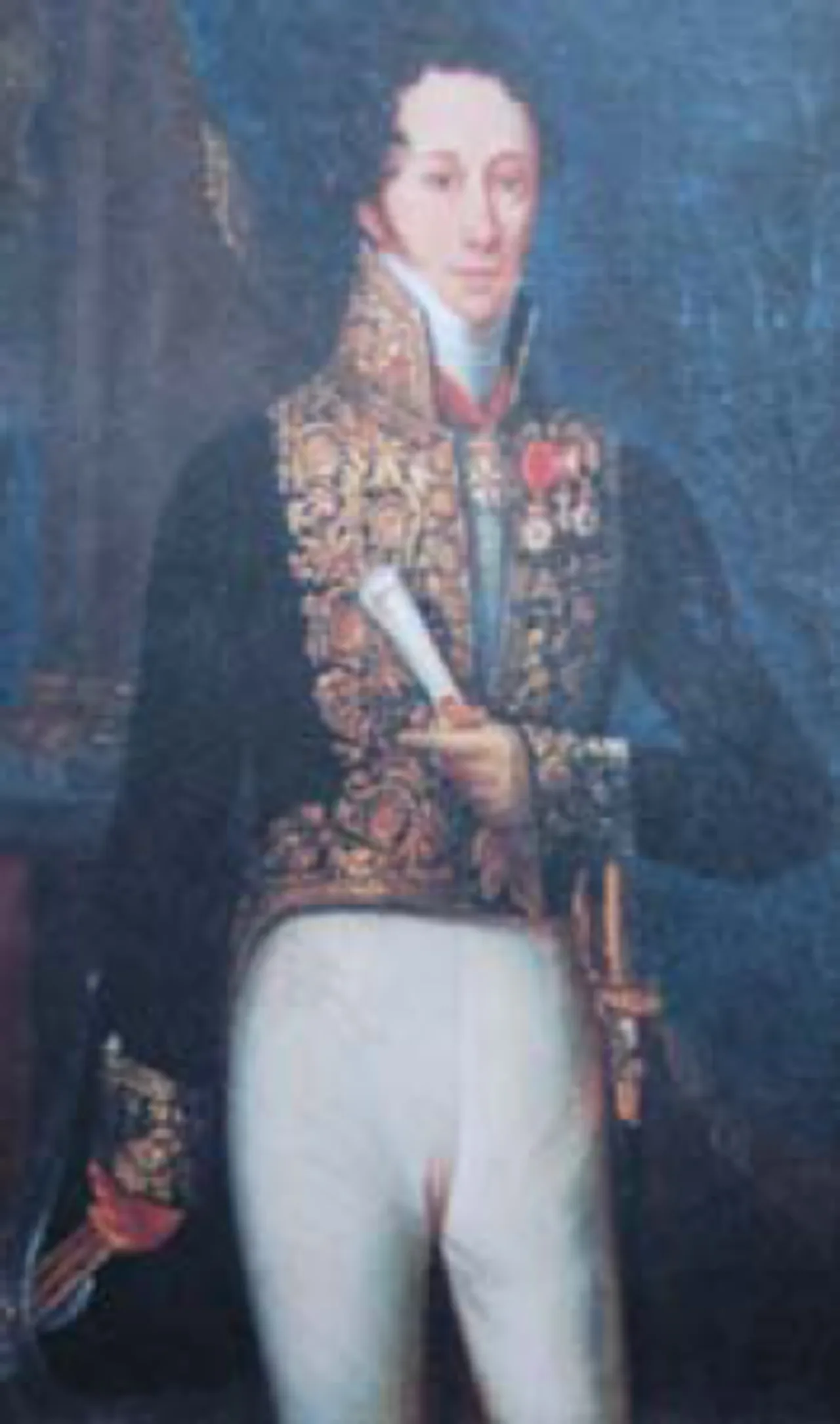 Porträt von Augustin de Chazelles (1779–1862) – Gedenkseite