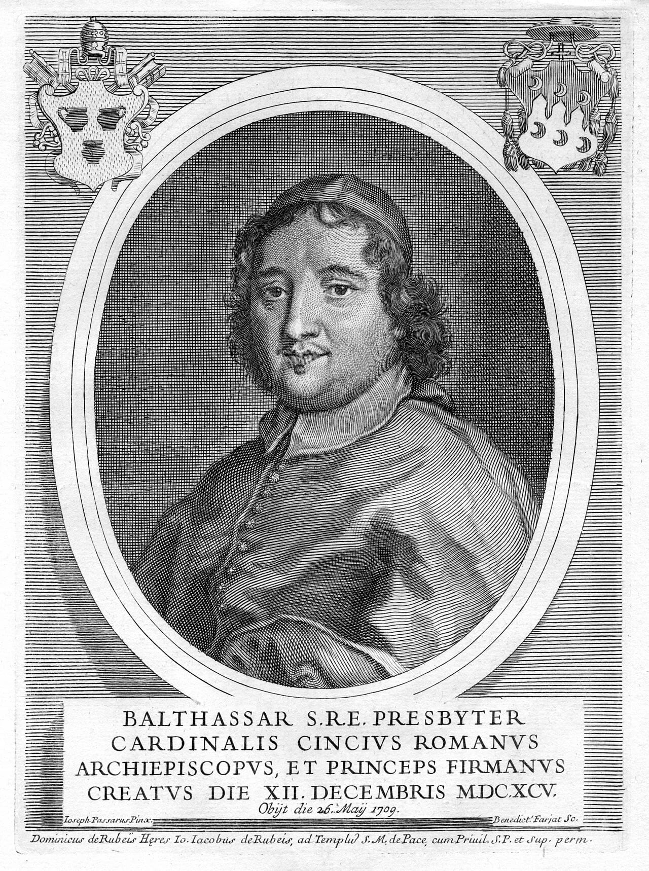 Porträt von Baldassarre Cenci (1647–1709) – Gedenkseite