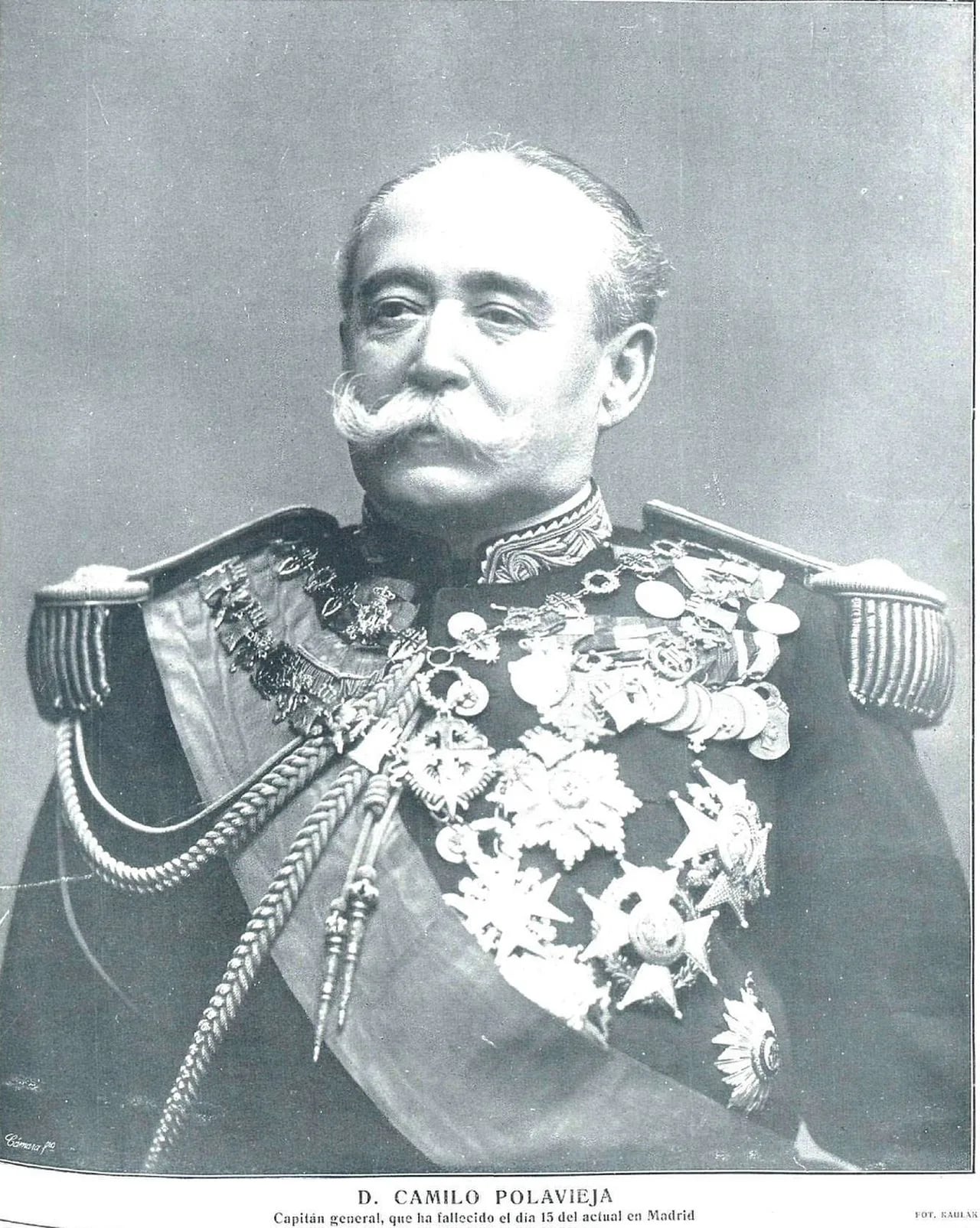 Portrait of Camilo García de Polavieja (1838–1914) – memorial page