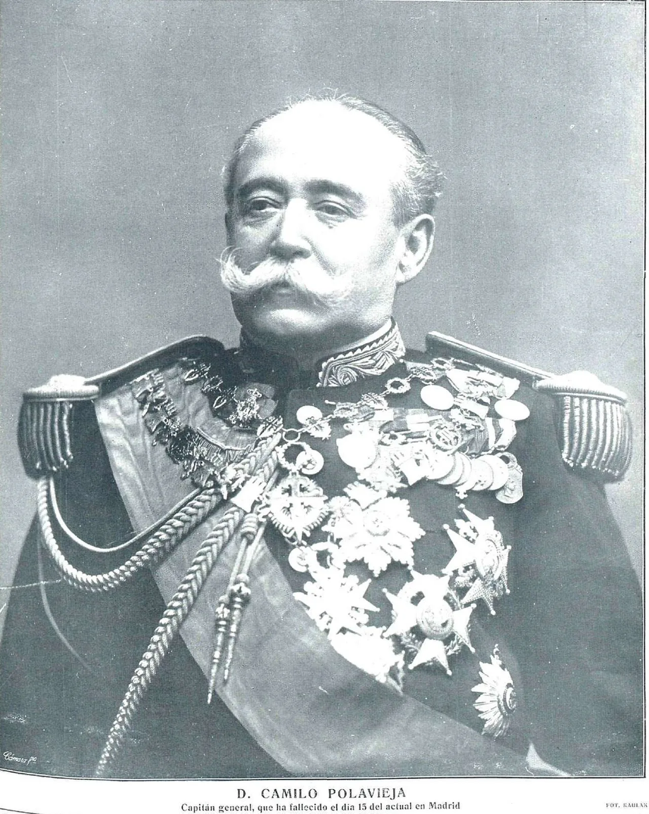 Portrait of Camilo García de Polavieja (1838–1914) – memorial page