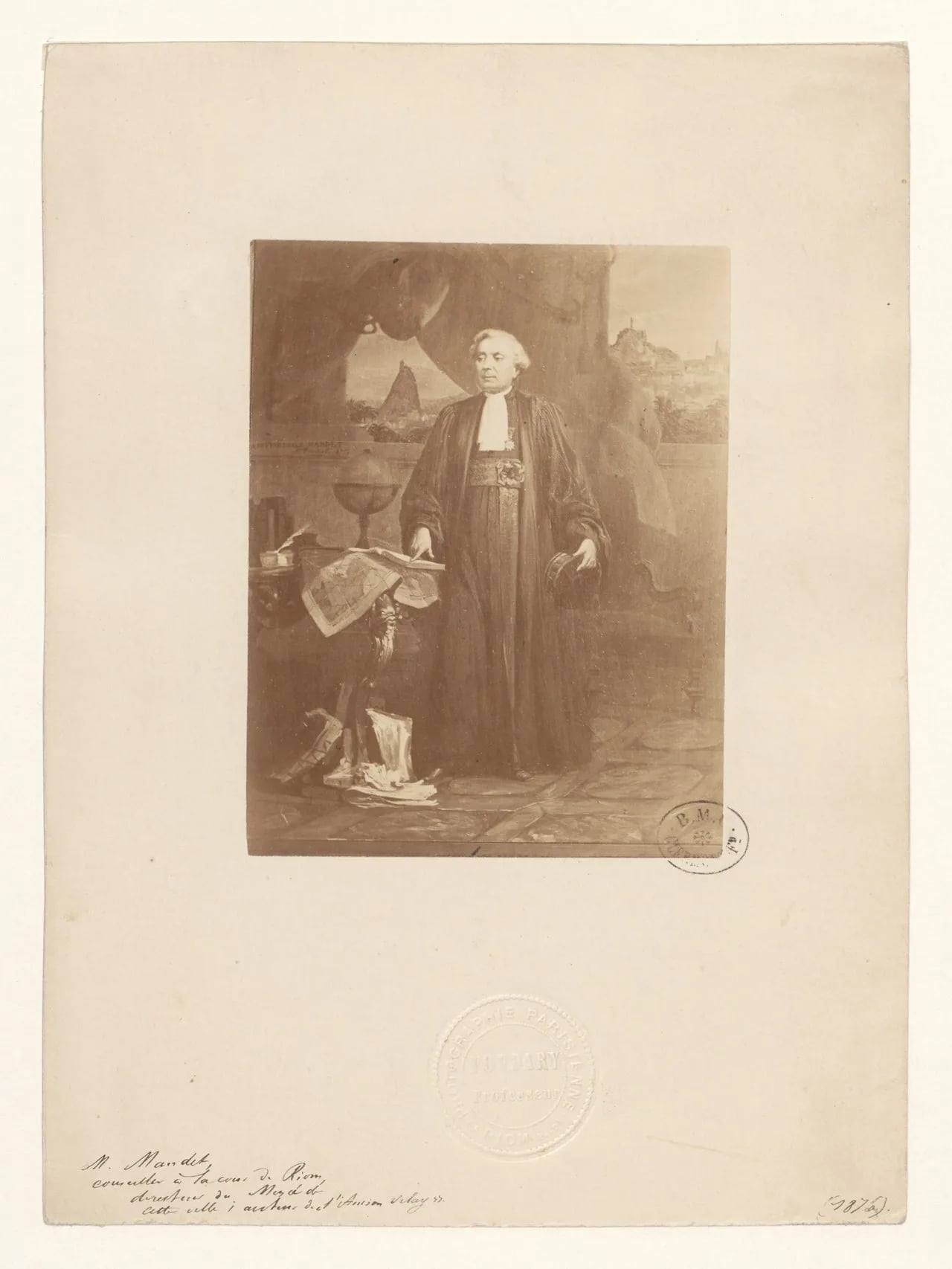 Porträt von Francisque Mandet (1811–1885) – Gedenkseite