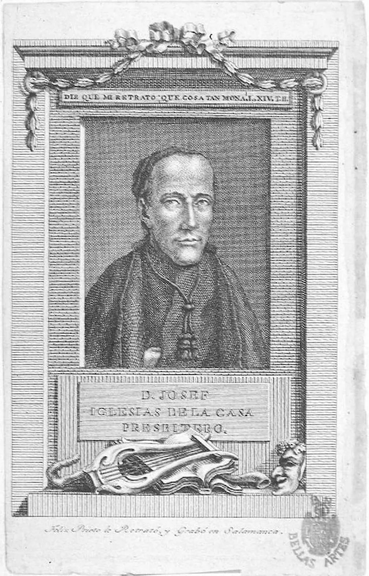 Portrait of José Iglesias de la Casa (1748–1791) – memorial page