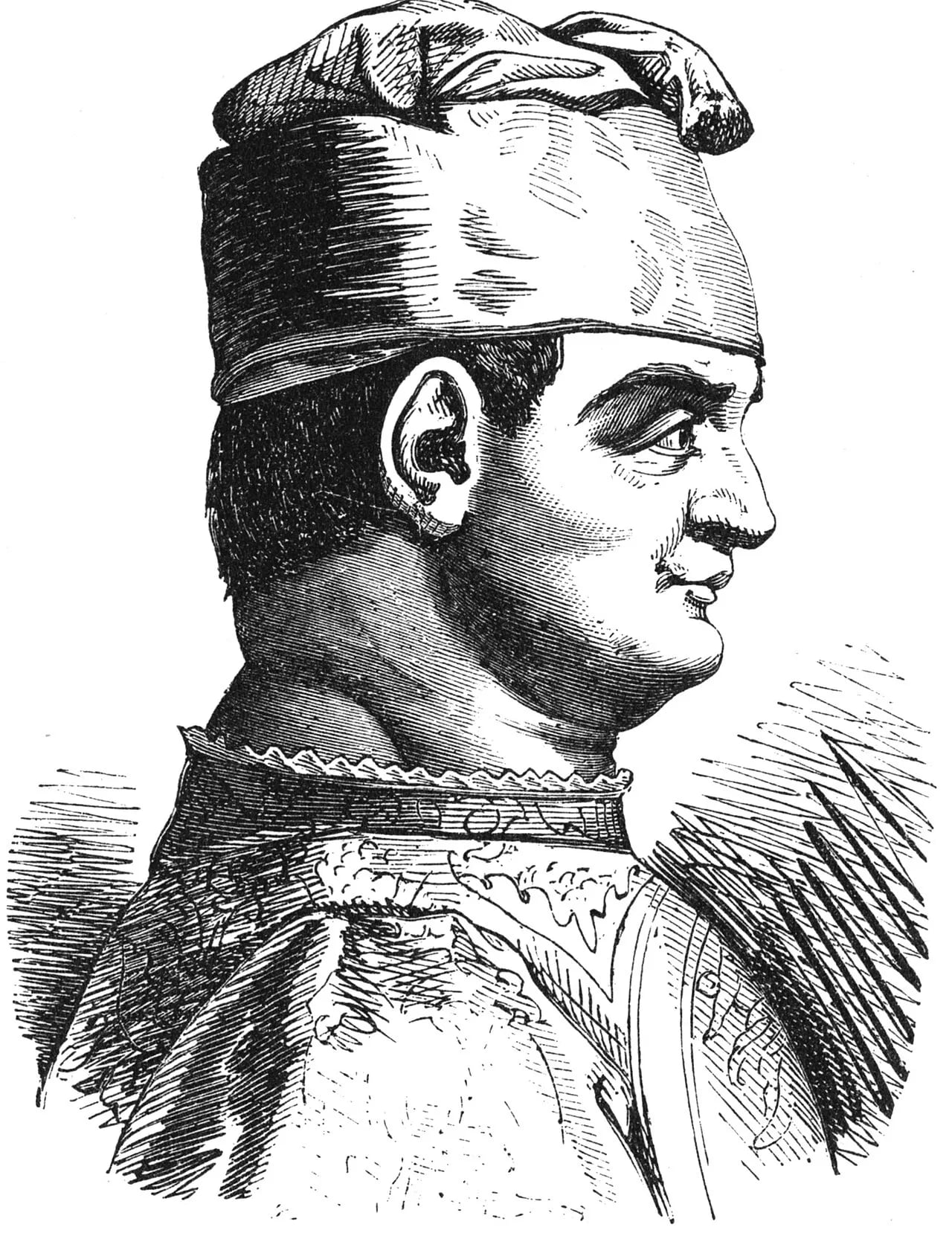 Porträt von Filippo Maria Visconti (1392–1447) – Gedenkseite