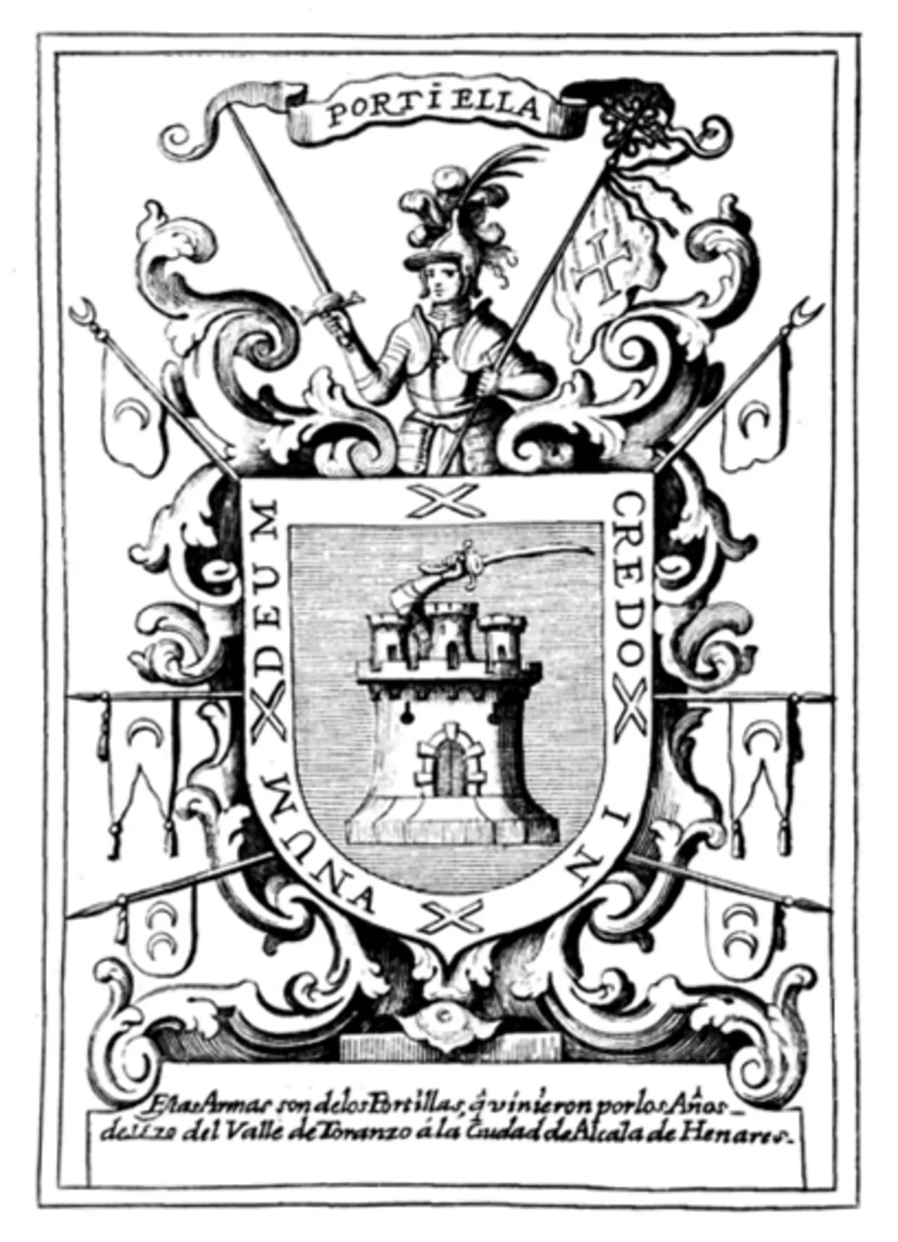 Porträt von Miguel de Portilla y Esquivel (1660–1732) – Gedenkseite