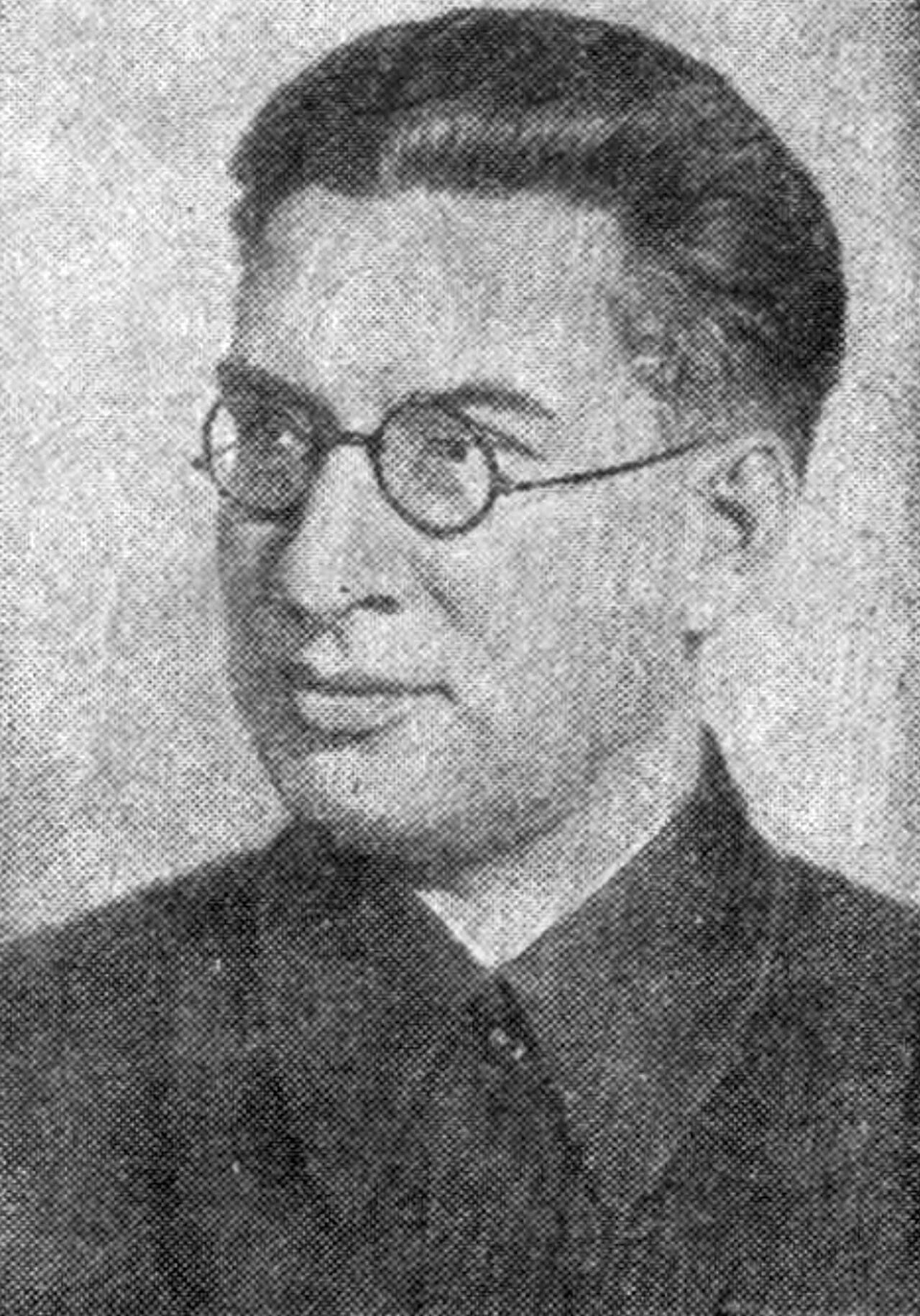 Porträt von Nikolai Fjodorowitsch Wolkow (1898–1938) – Gedenkseite