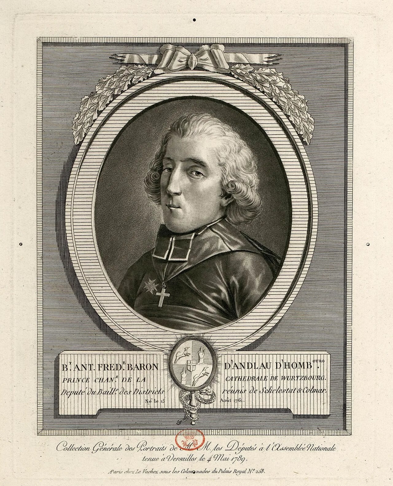 Portrait of Benedikt Anton Friedrich von Andlau-Homburg (1761–1839) – memorial page
