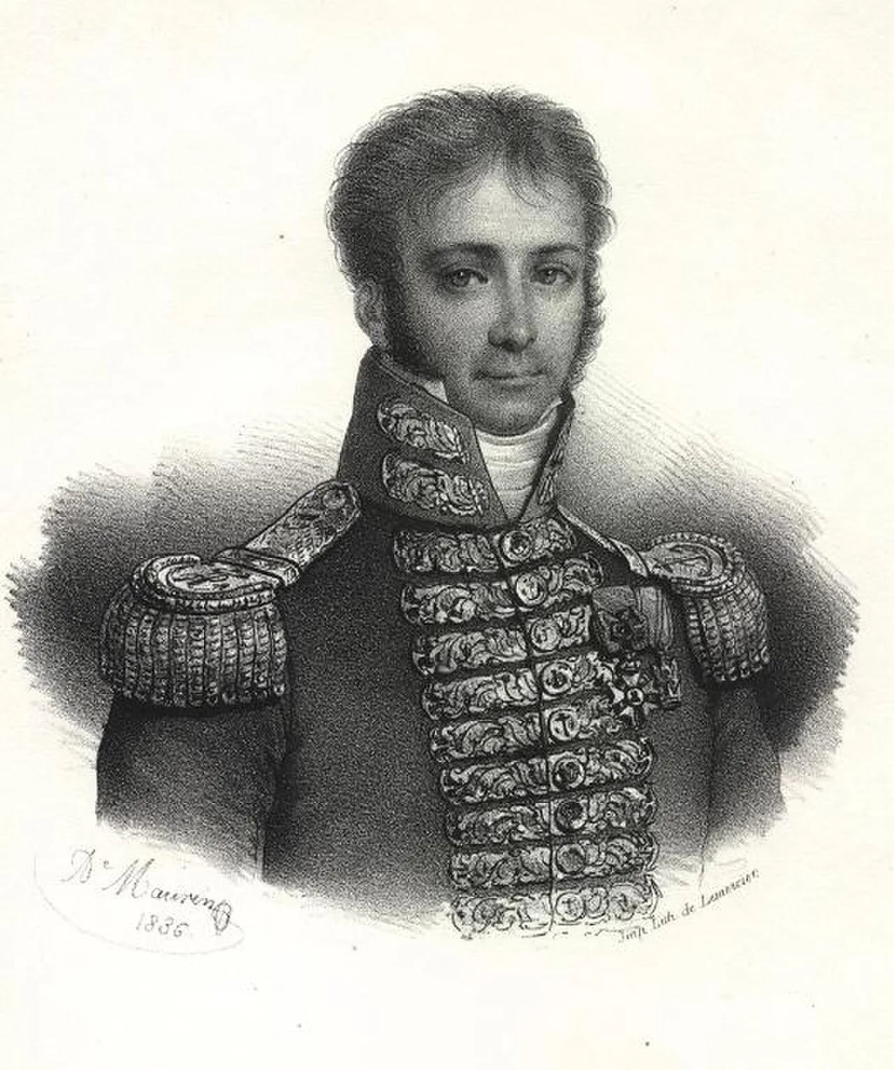 Porträt von Bernard Dubourdieu (1773–1811) – Gedenkseite