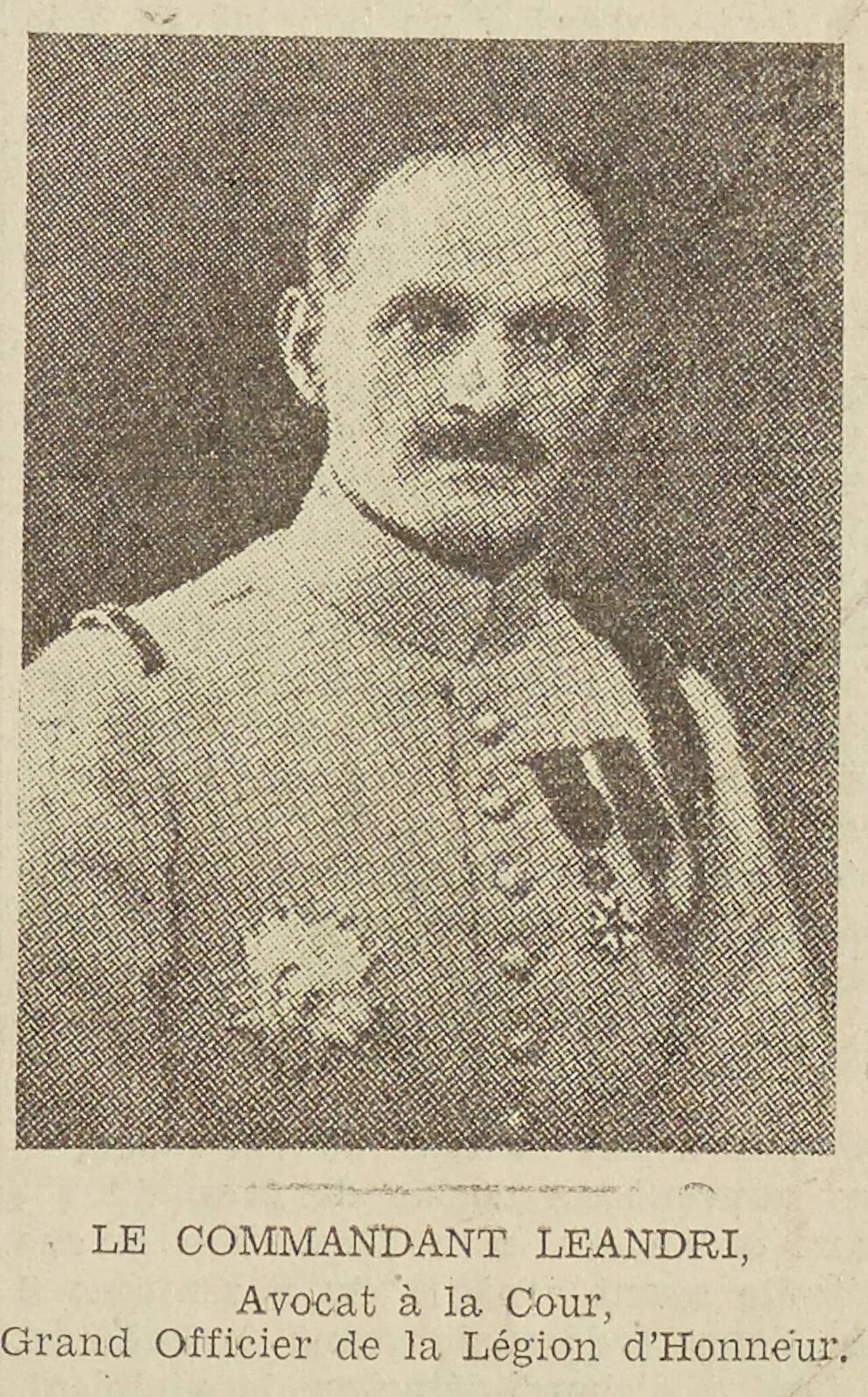 Portrait of Bernard Leandri (1868–1942) – memorial page