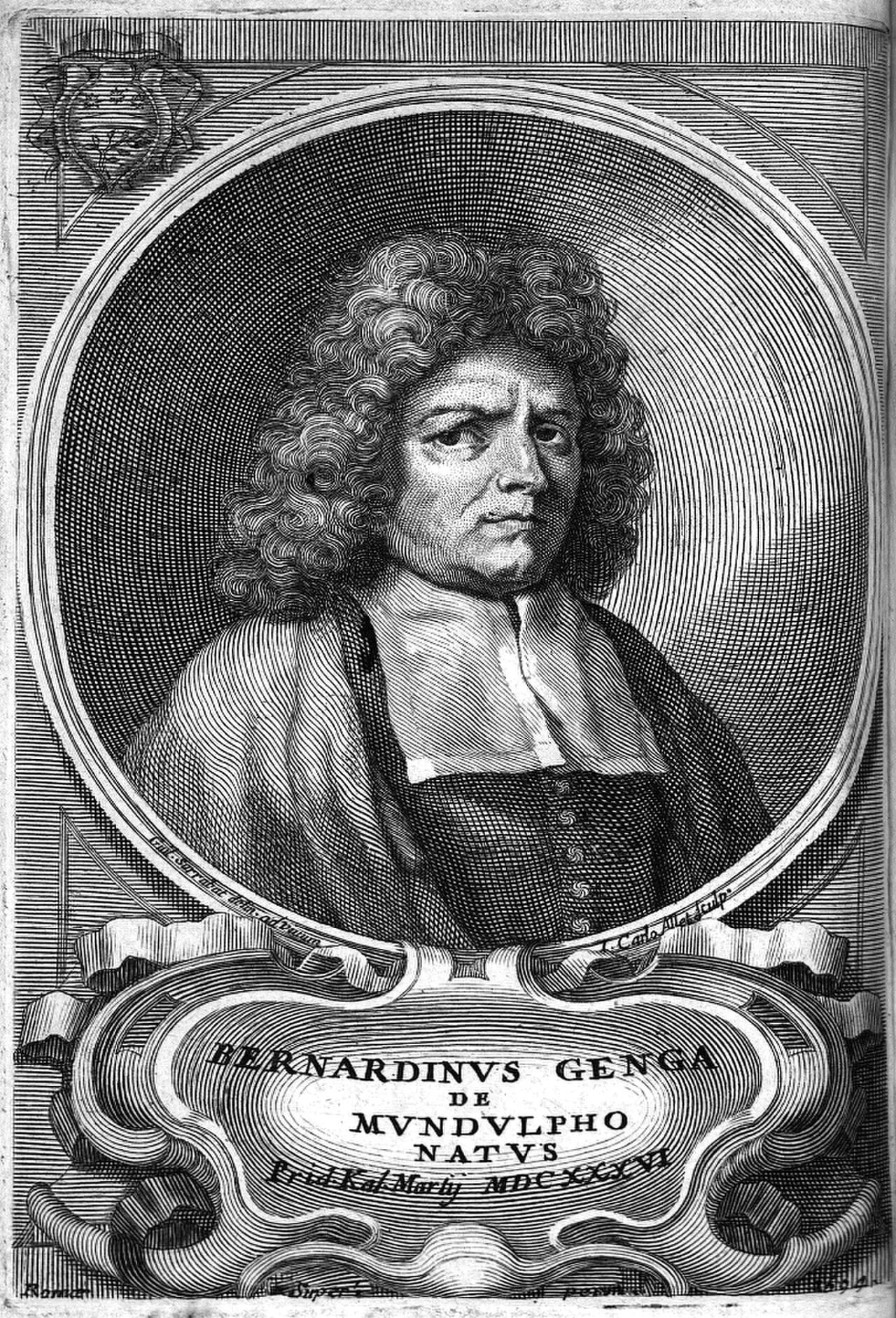 Porträt von Bernardino Genga (1620–1690) – Gedenkseite