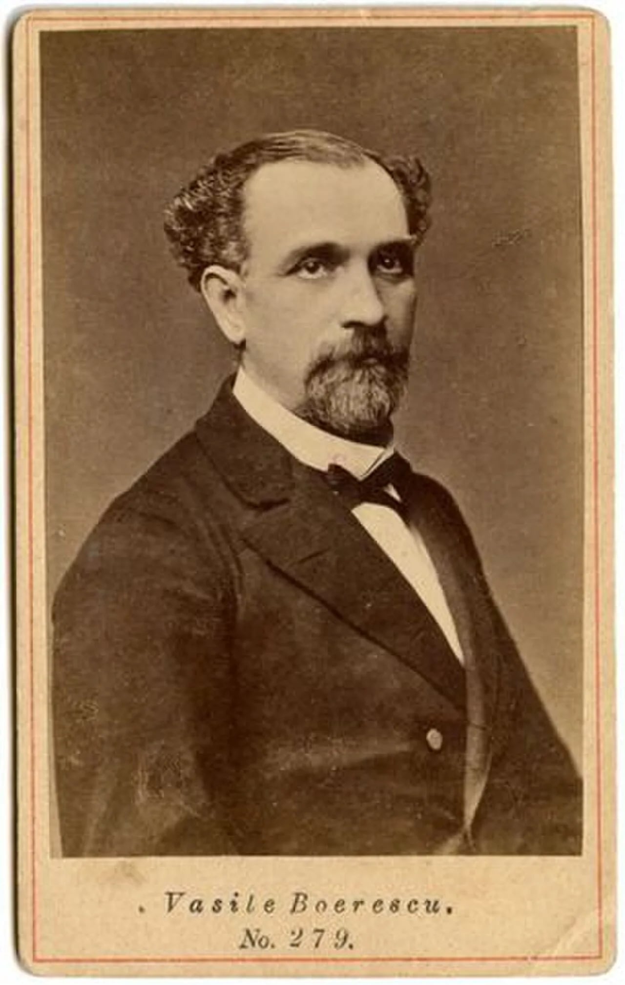 Porträt von Vasile Boerescu (1830–1883) – Gedenkseite