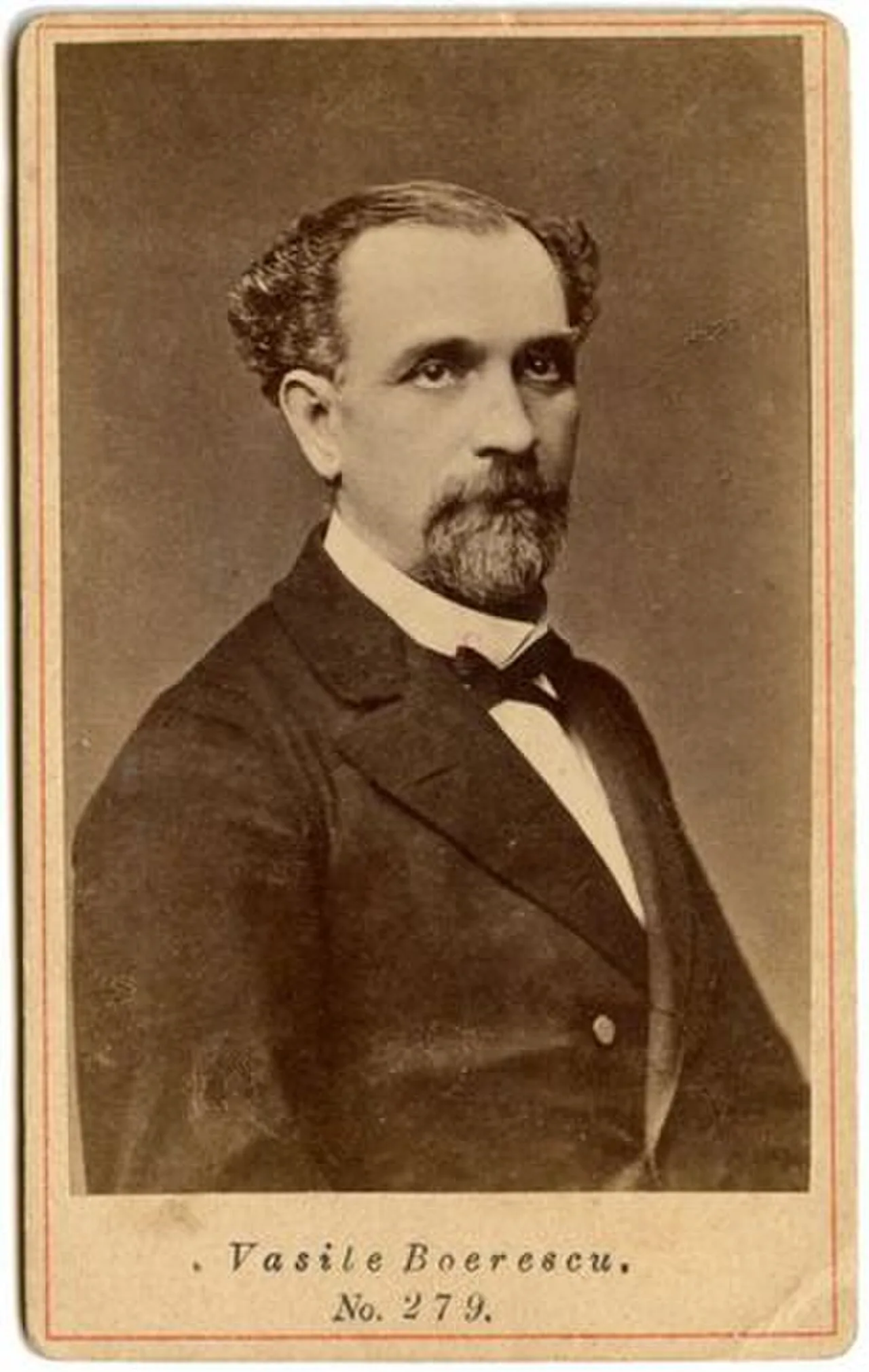 Porträt von Vasile Boerescu (1830–1883) – Gedenkseite