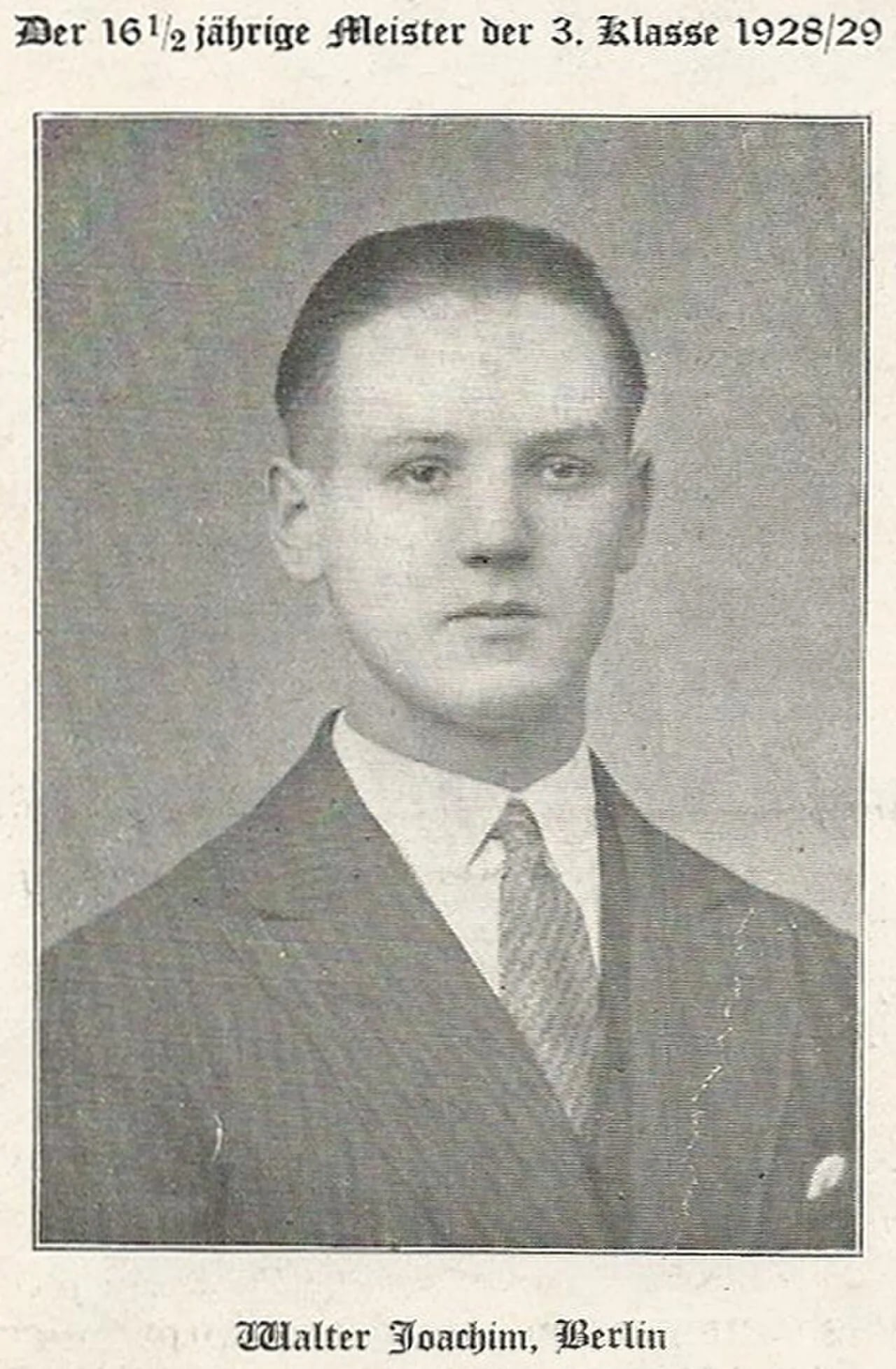 Porträt von Walter Joachim (1912–1976) – Gedenkseite